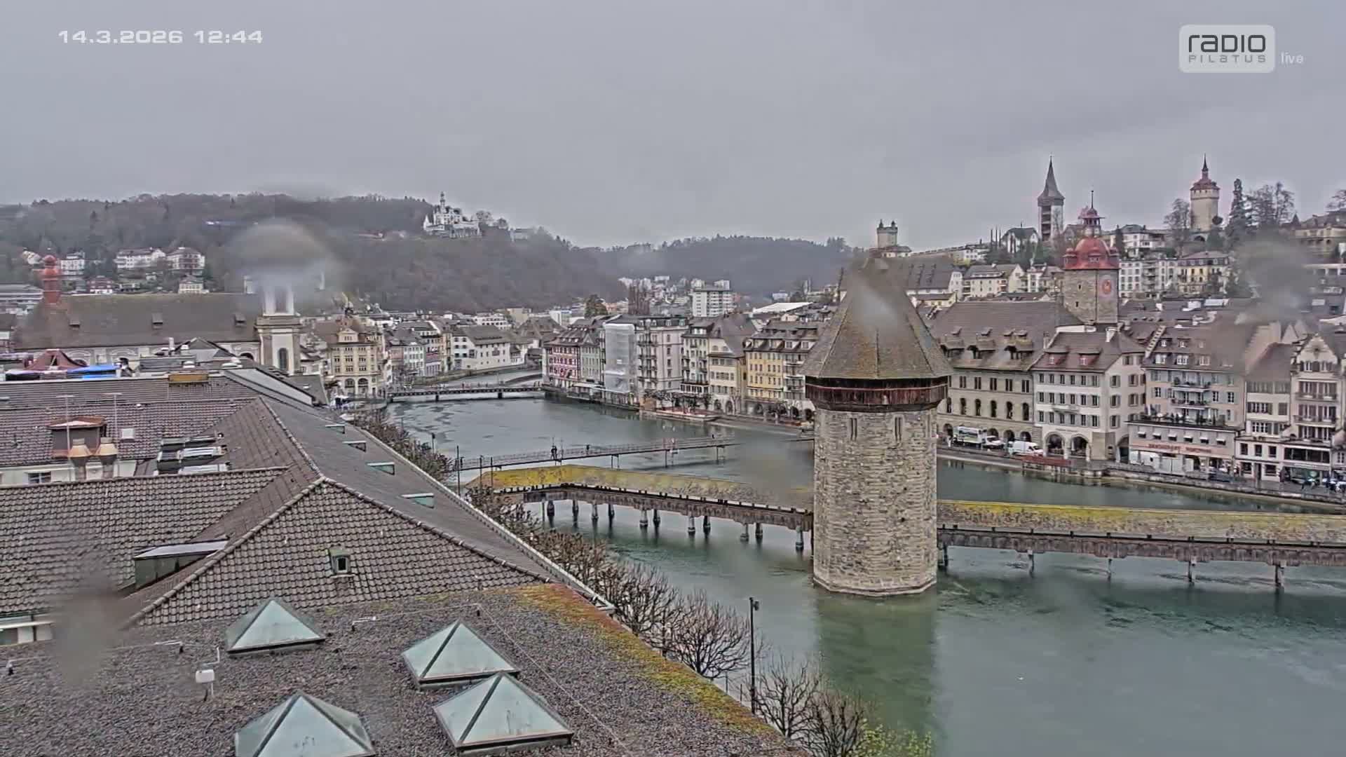 Luzern,  Lucerne Skyline Live Cam - Luzern, Lucerne-ville, Lucerne, Switzerland