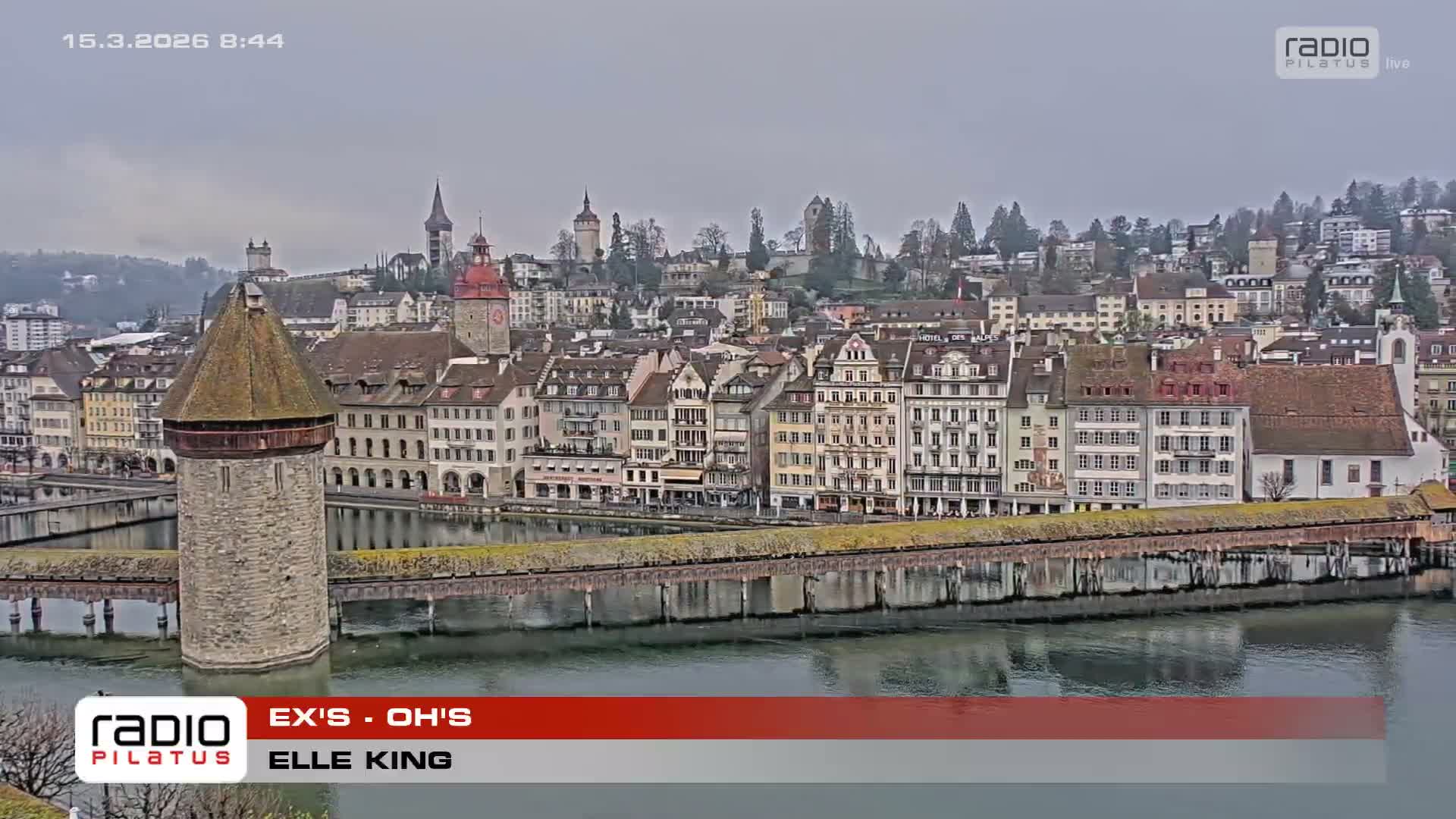 Luzern,  Lucerne Skyline Live Cam - Luzern, Lucerne-ville, Lucerne, Switzerland