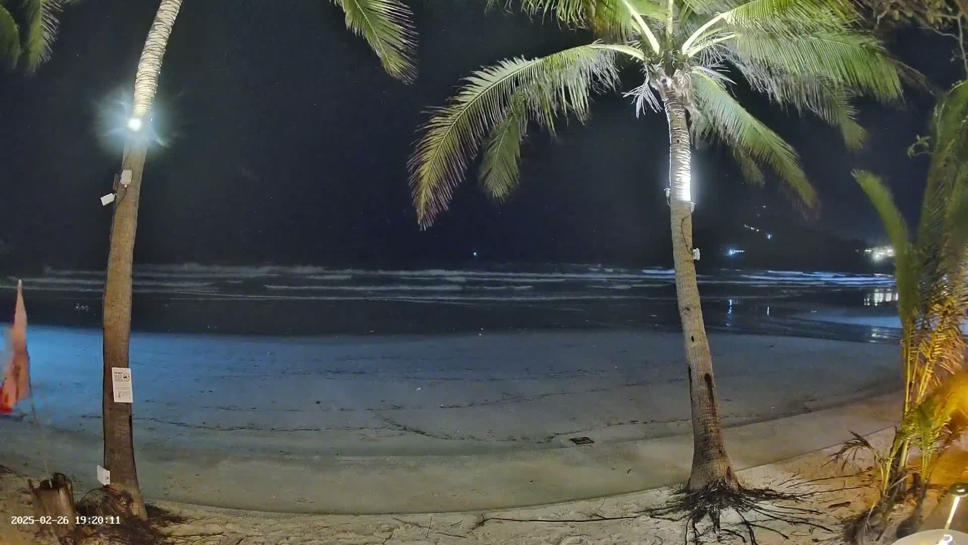 Haad Rin Beach from House of Sanskara Live Cam · Koh Pha Ngan, Surat Thani, Thailand 
