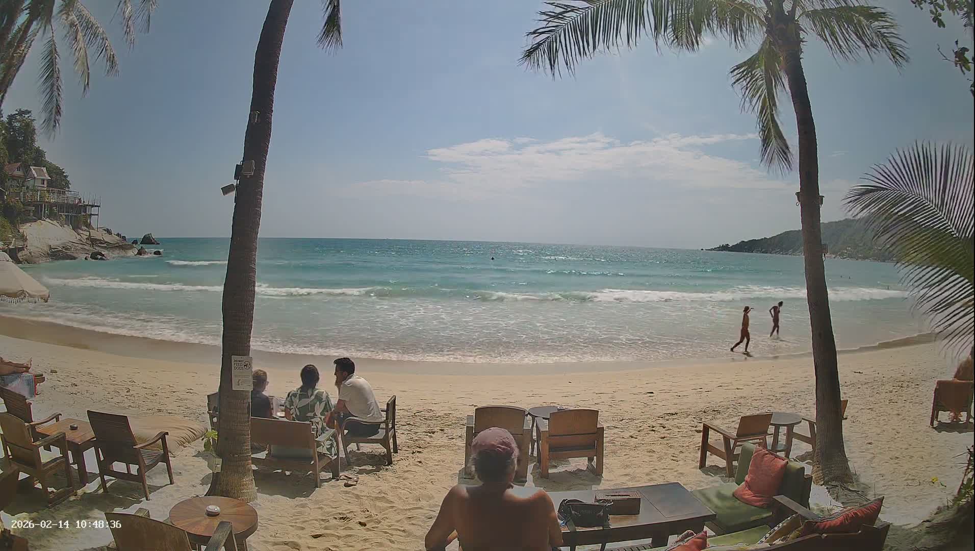 Haad Rin Beach from House of Sanskara Live Cam · Koh Pha Ngan, Surat Thani, Thailand 