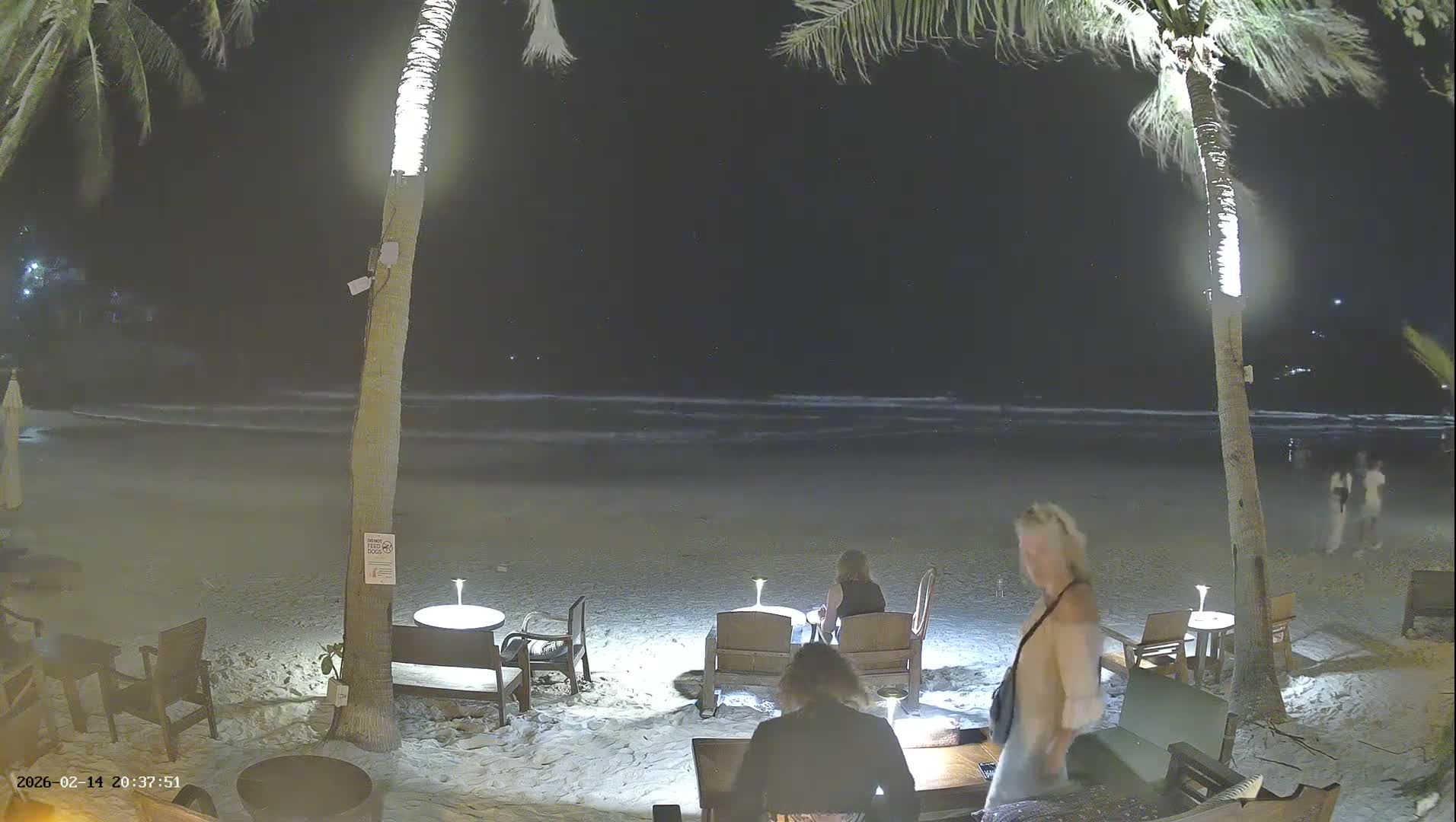 Haad Rin Beach from House of Sanskara Live Cam · Koh Pha Ngan, Surat Thani, Thailand 