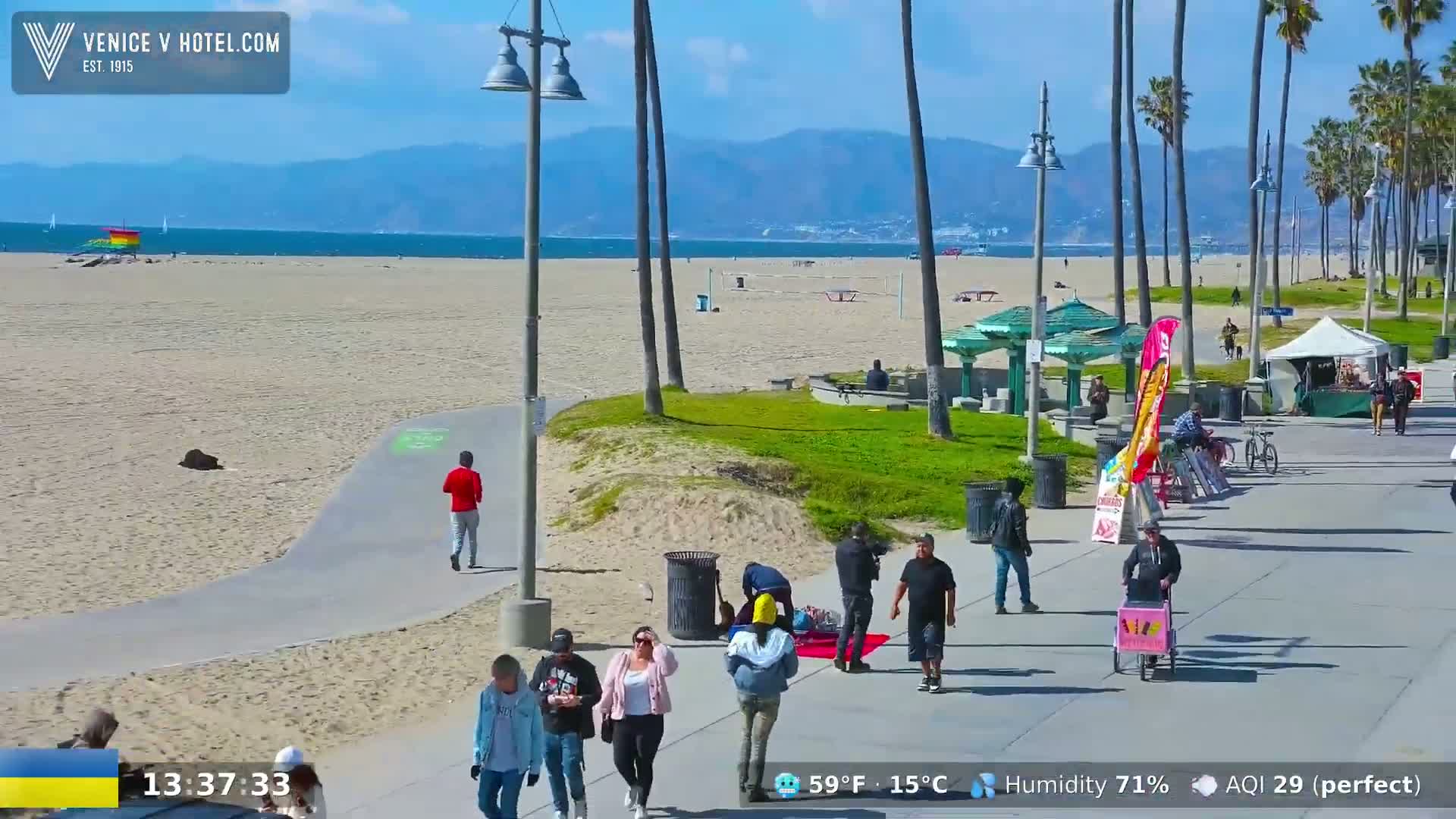 Venice Beach Live Cam - Los Angeles, California, USA
