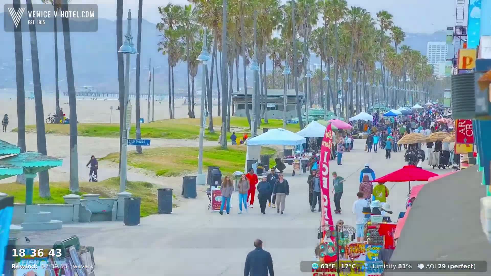 Venice Beach Live Cam - Los Angeles, California, USA