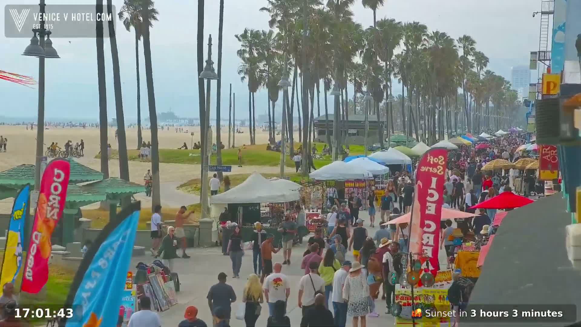 Venice Beach Live Cam - Los Angeles, California, USA