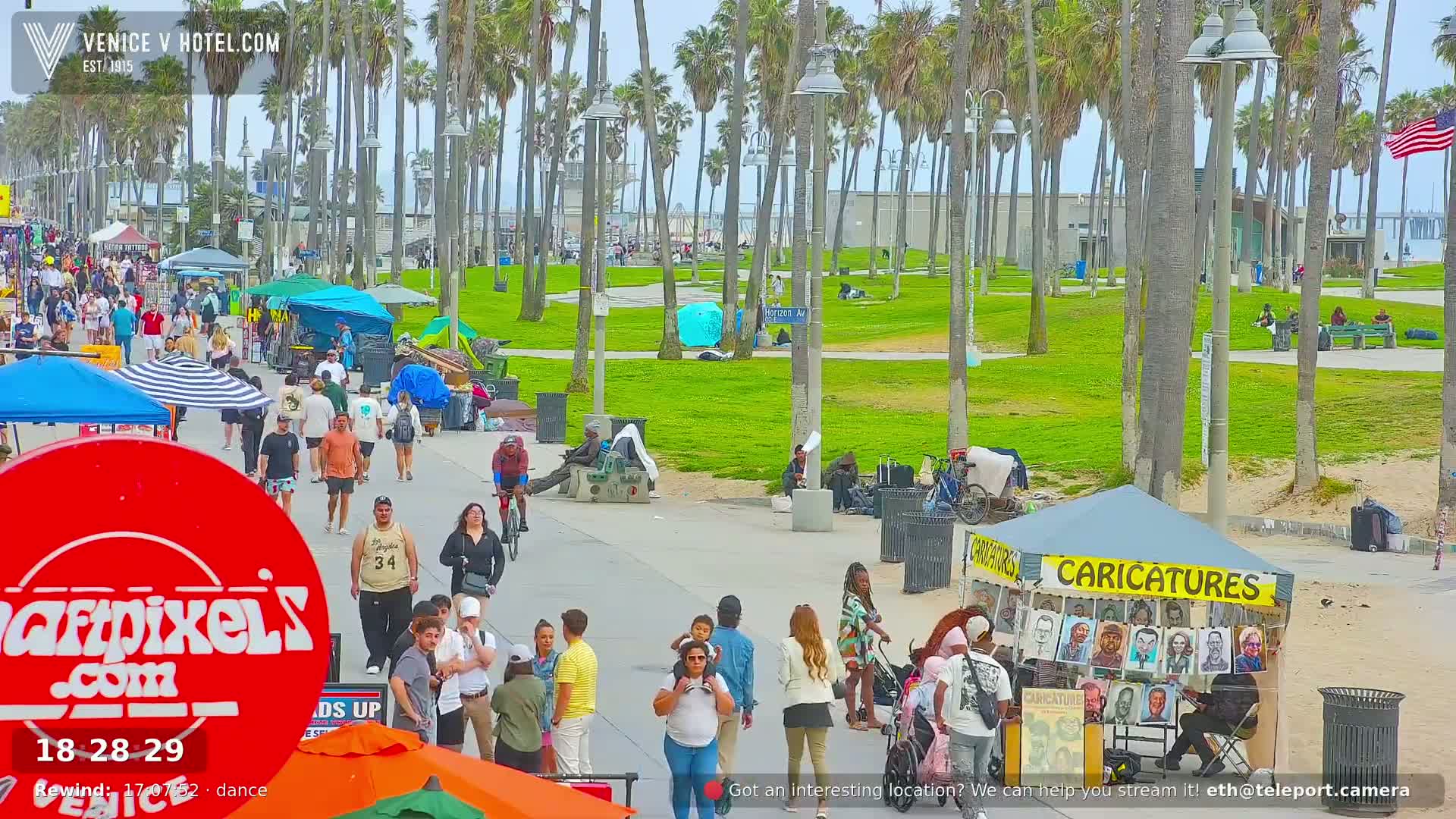 Venice Beach Live Cam - Los Angeles, California, USA
