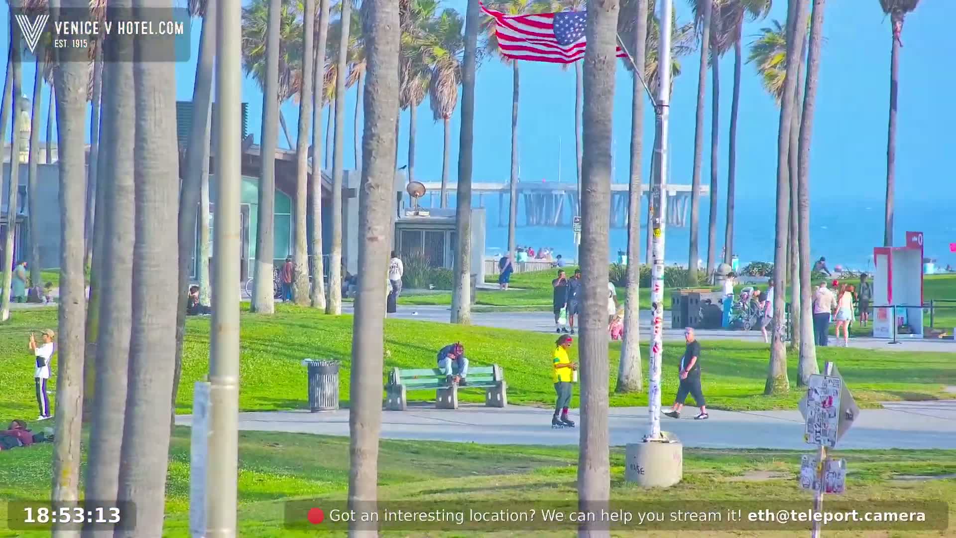 Venice Beach Live Cam - Los Angeles, California, USA