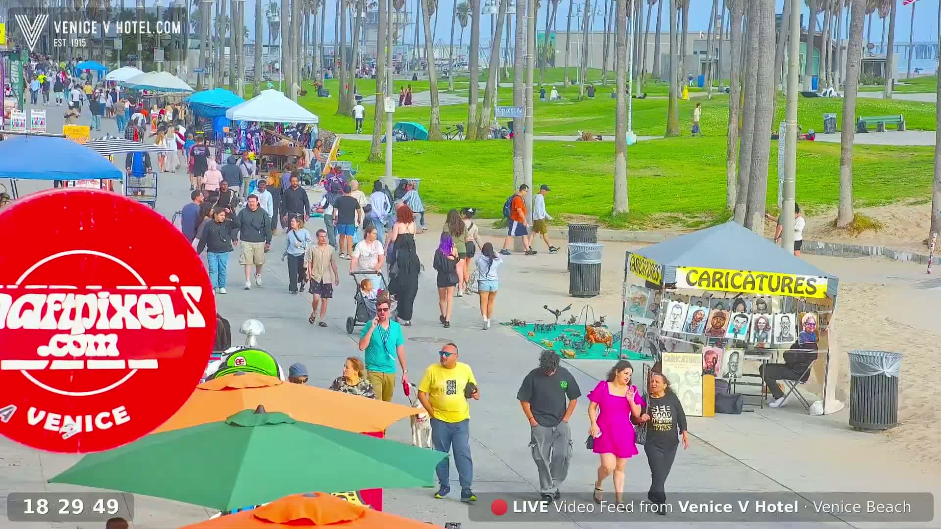 Venice Beach Live Cam - Los Angeles, California, USA