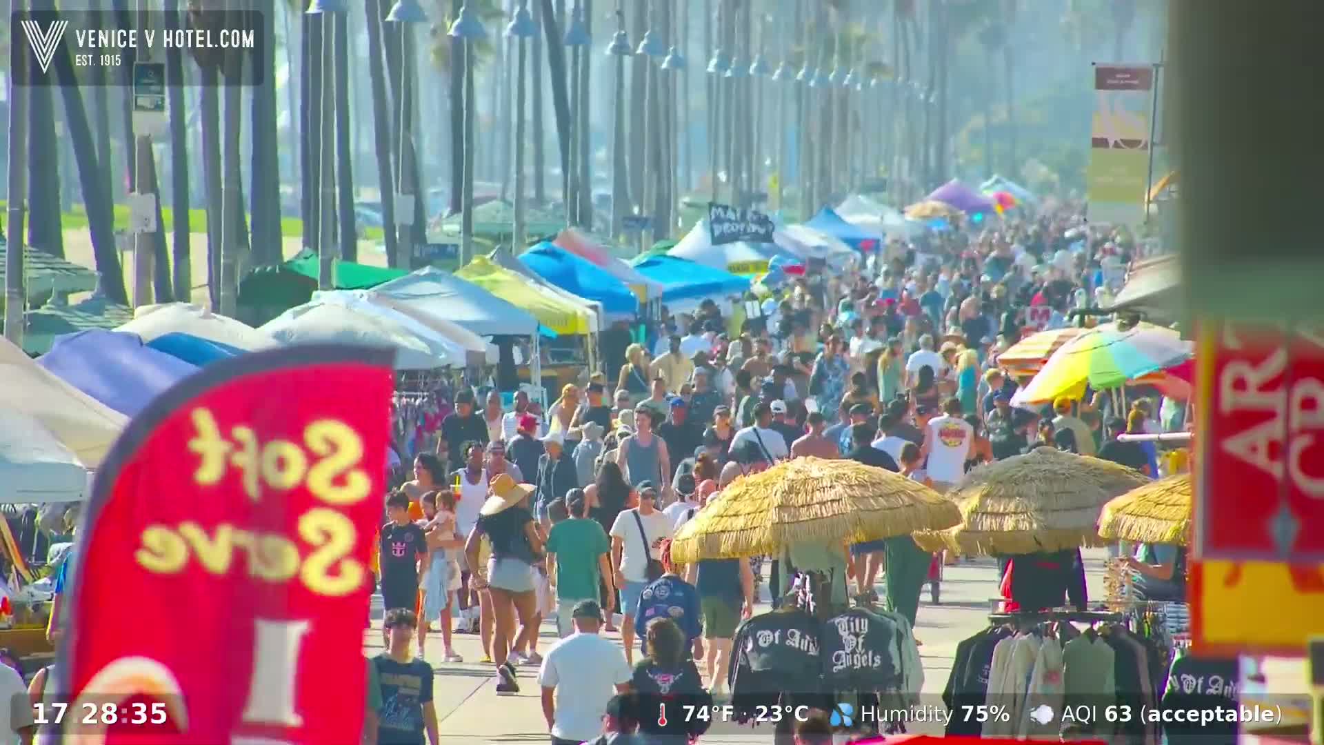 Venice Beach Live Cam - Los Angeles, California, USA