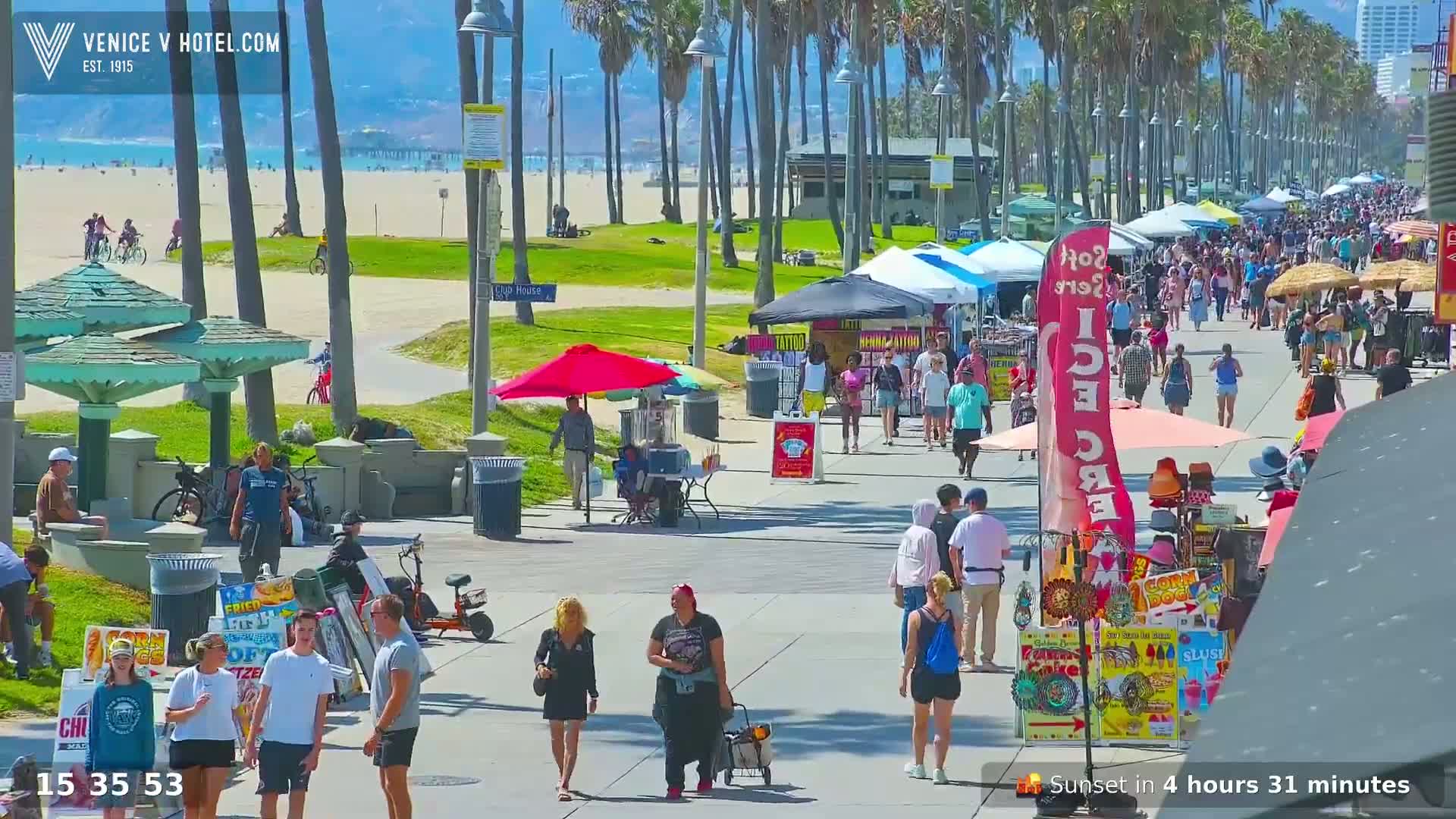 Venice Beach Live Cam - Los Angeles, California, USA