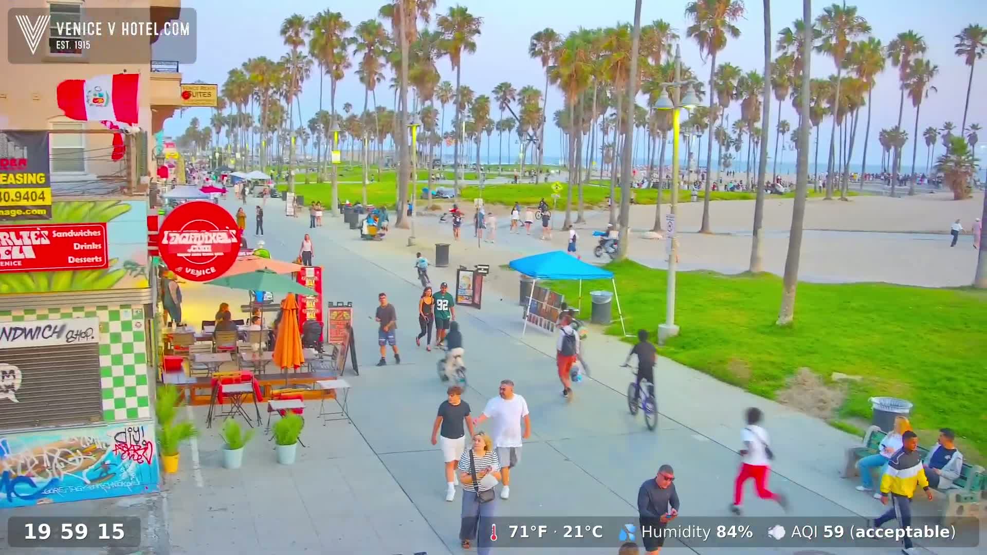 Venice Beach Live Cam - Los Angeles, California, USA