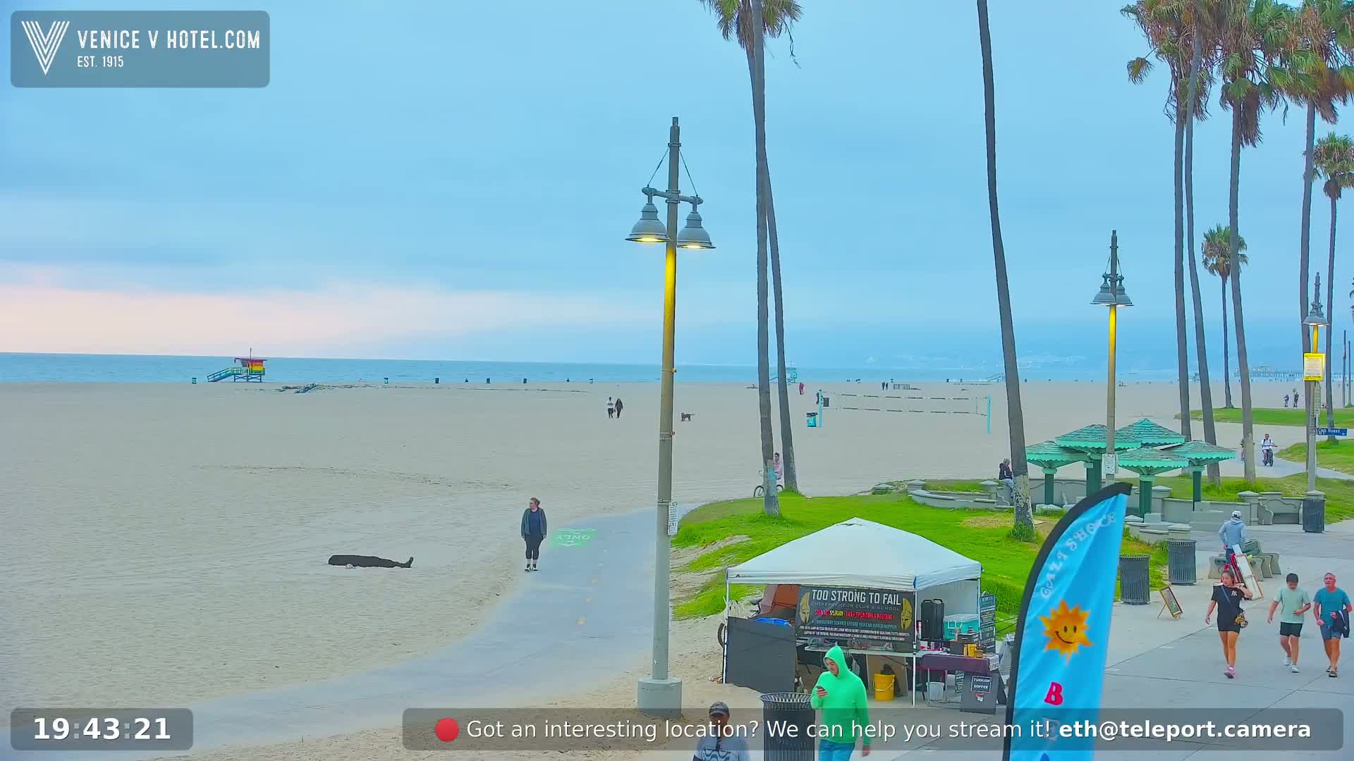 Venice Beach Live Cam - Los Angeles, California, USA