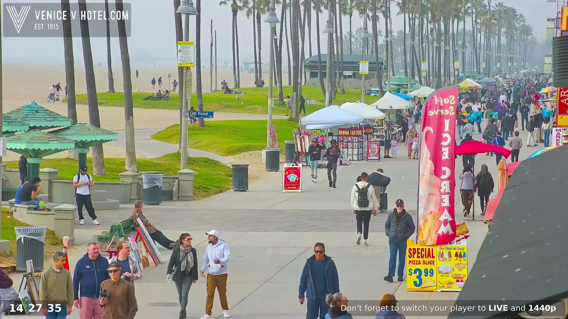 Venice Beach Live Cam - Los Angeles, California, USA