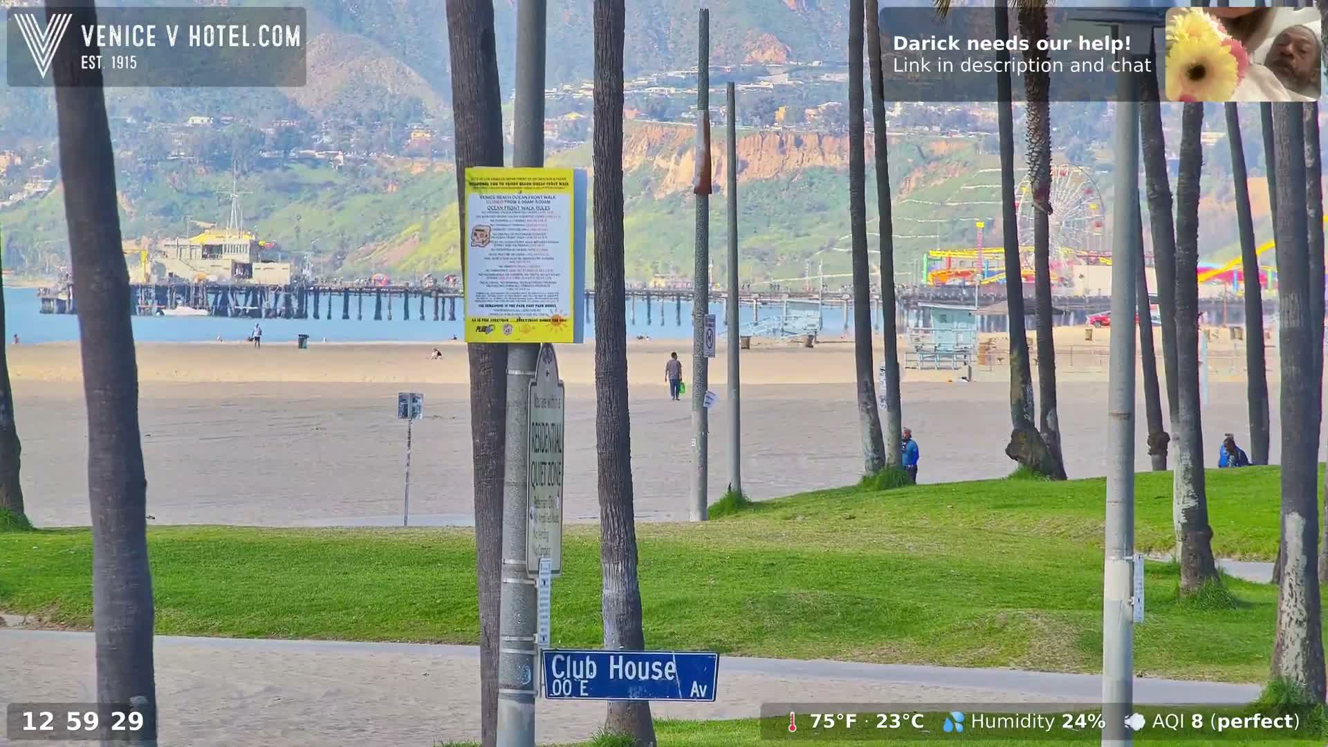 Venice Beach Live Cam - Los Angeles, California, USA
