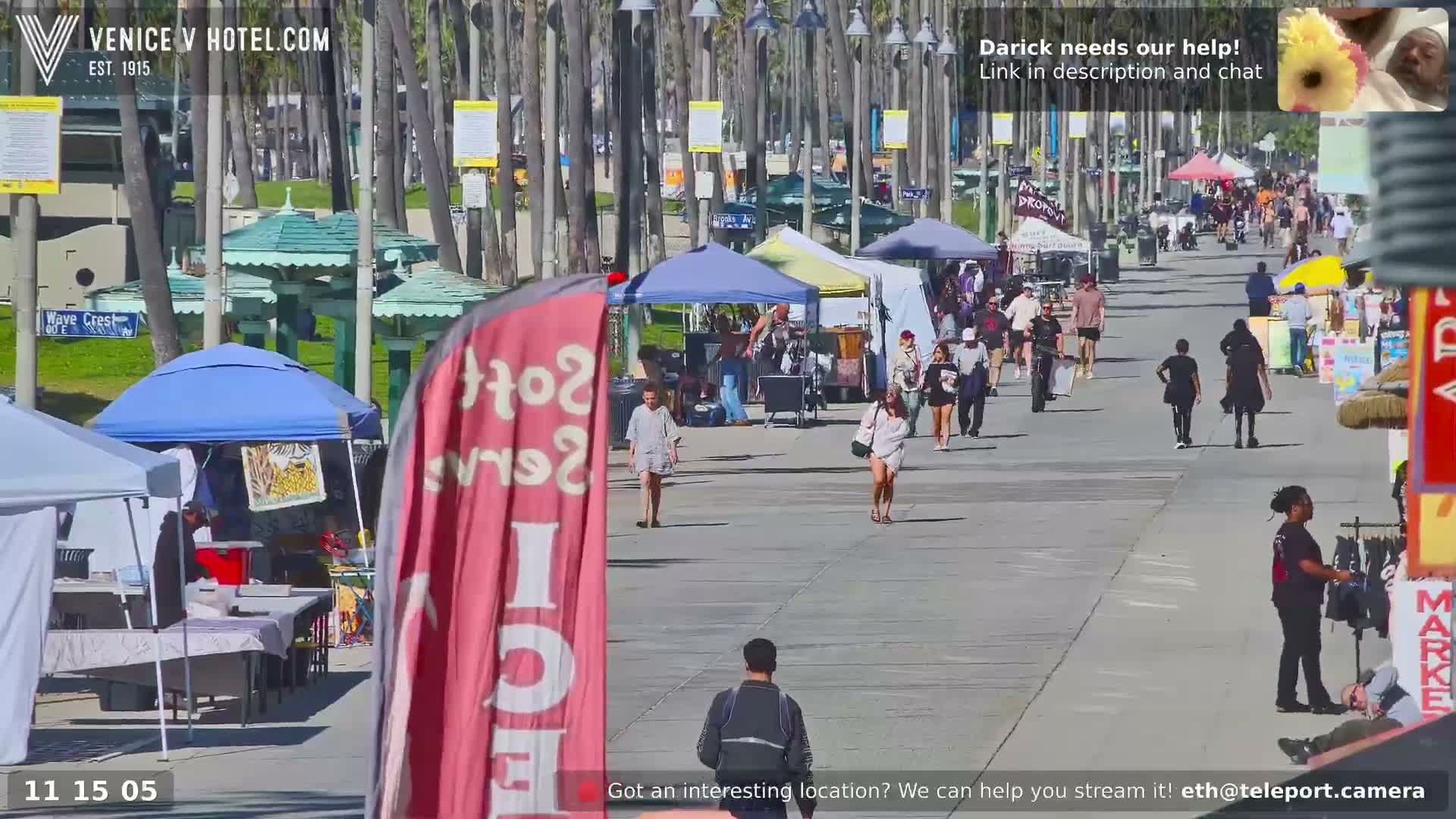 Venice Beach Live Cam - Los Angeles, California, USA