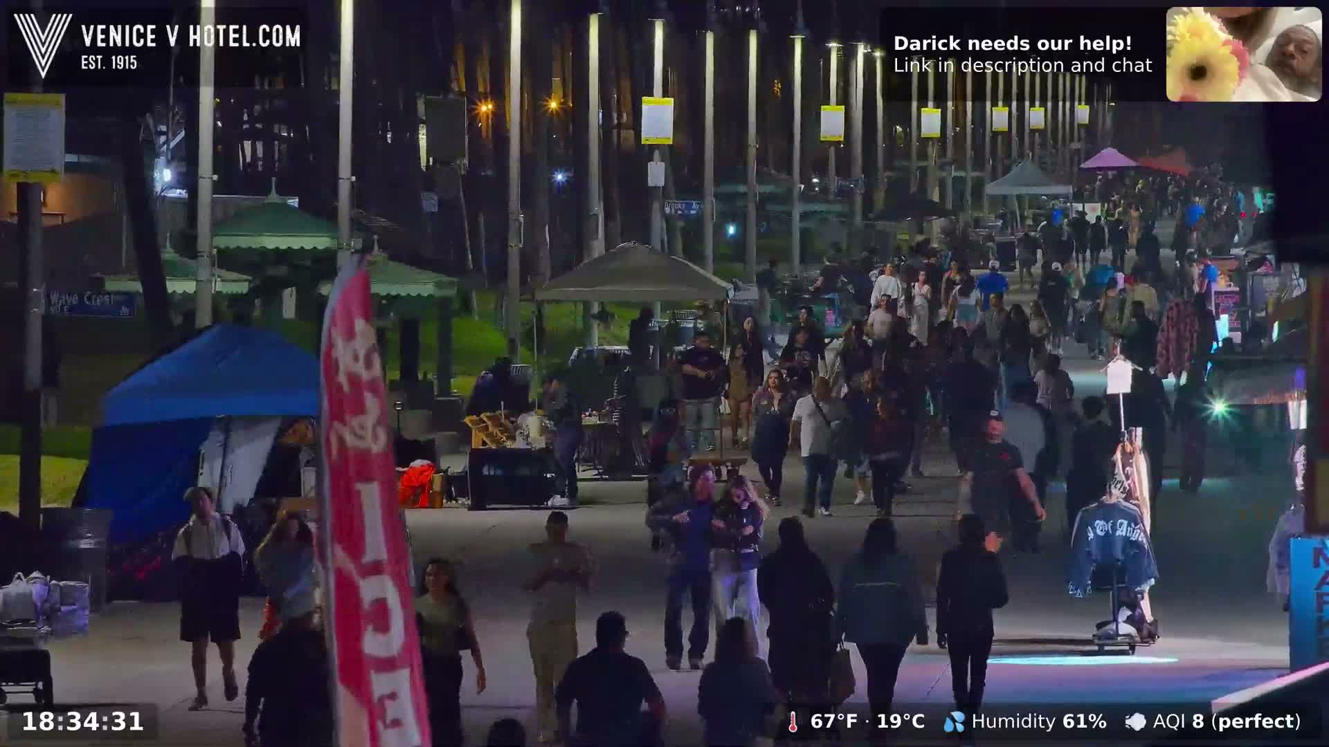 Venice Beach Live Cam - Los Angeles, California, USA