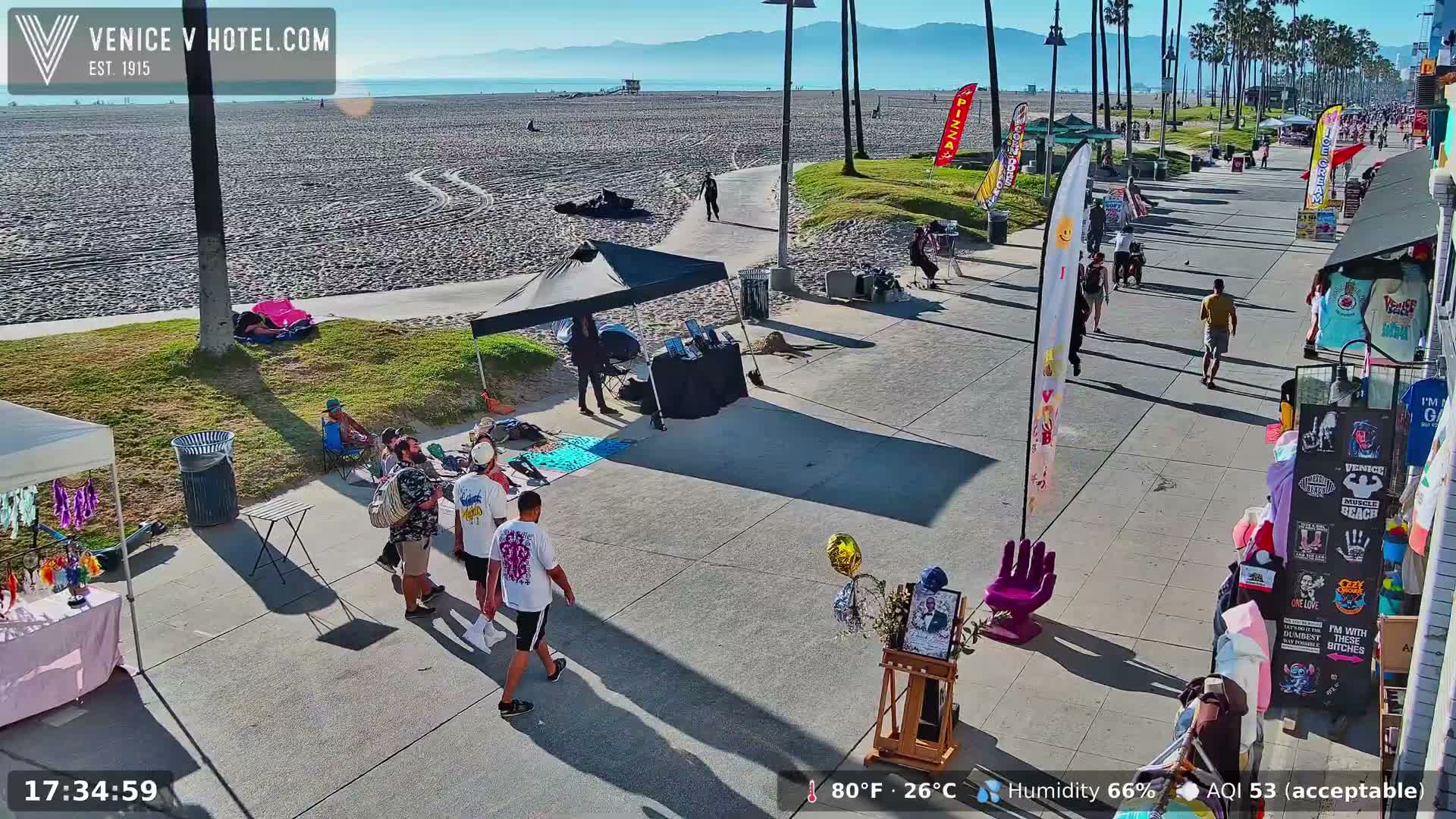 Venice Beach Live Cam - Los Angeles, California, USA