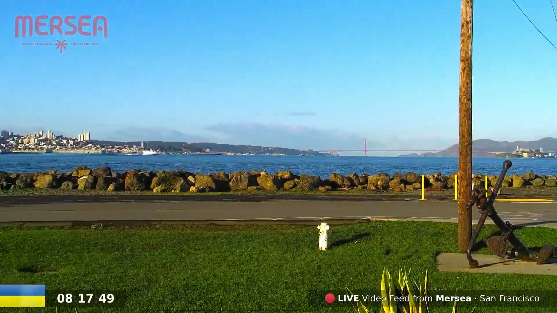 San Francisco City Live Camera from Treasure Island - California, USA