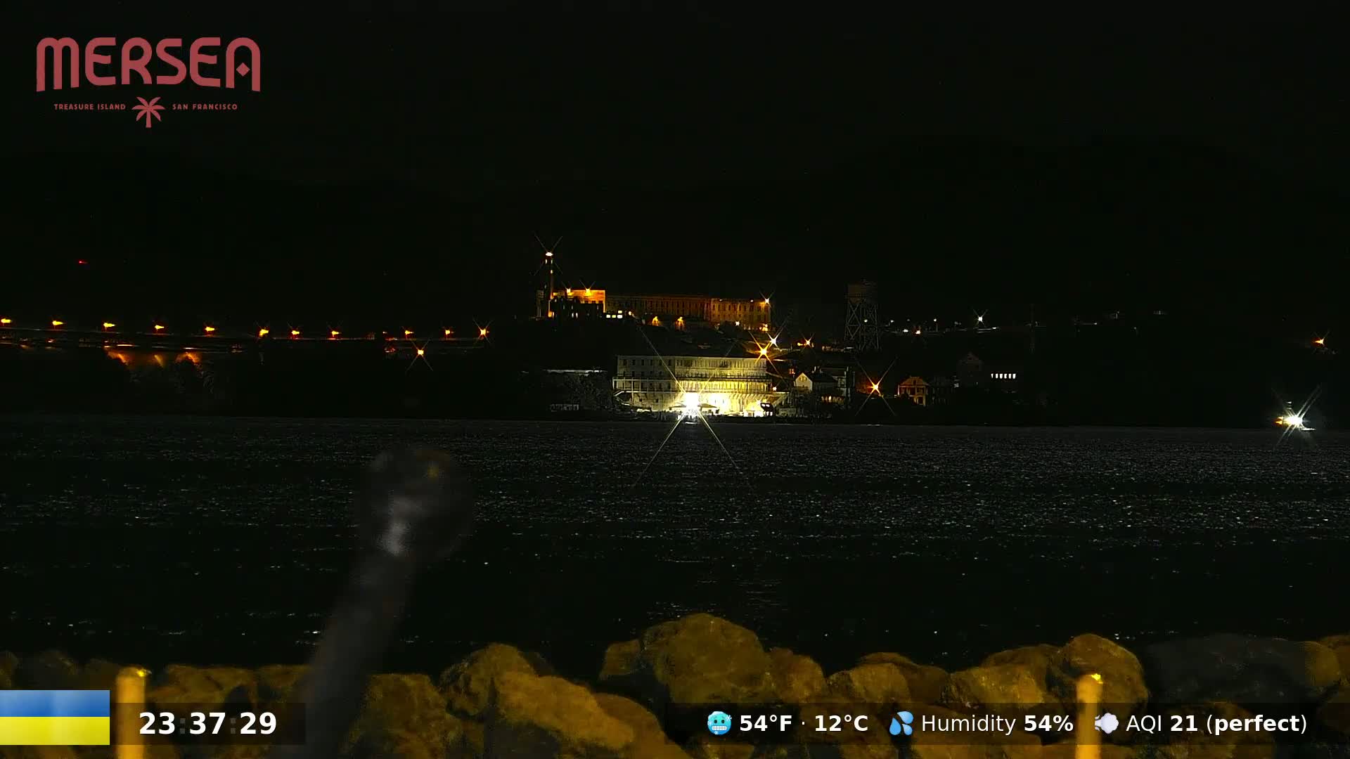 San Francisco City Live Camera from Treasure Island - California, USA