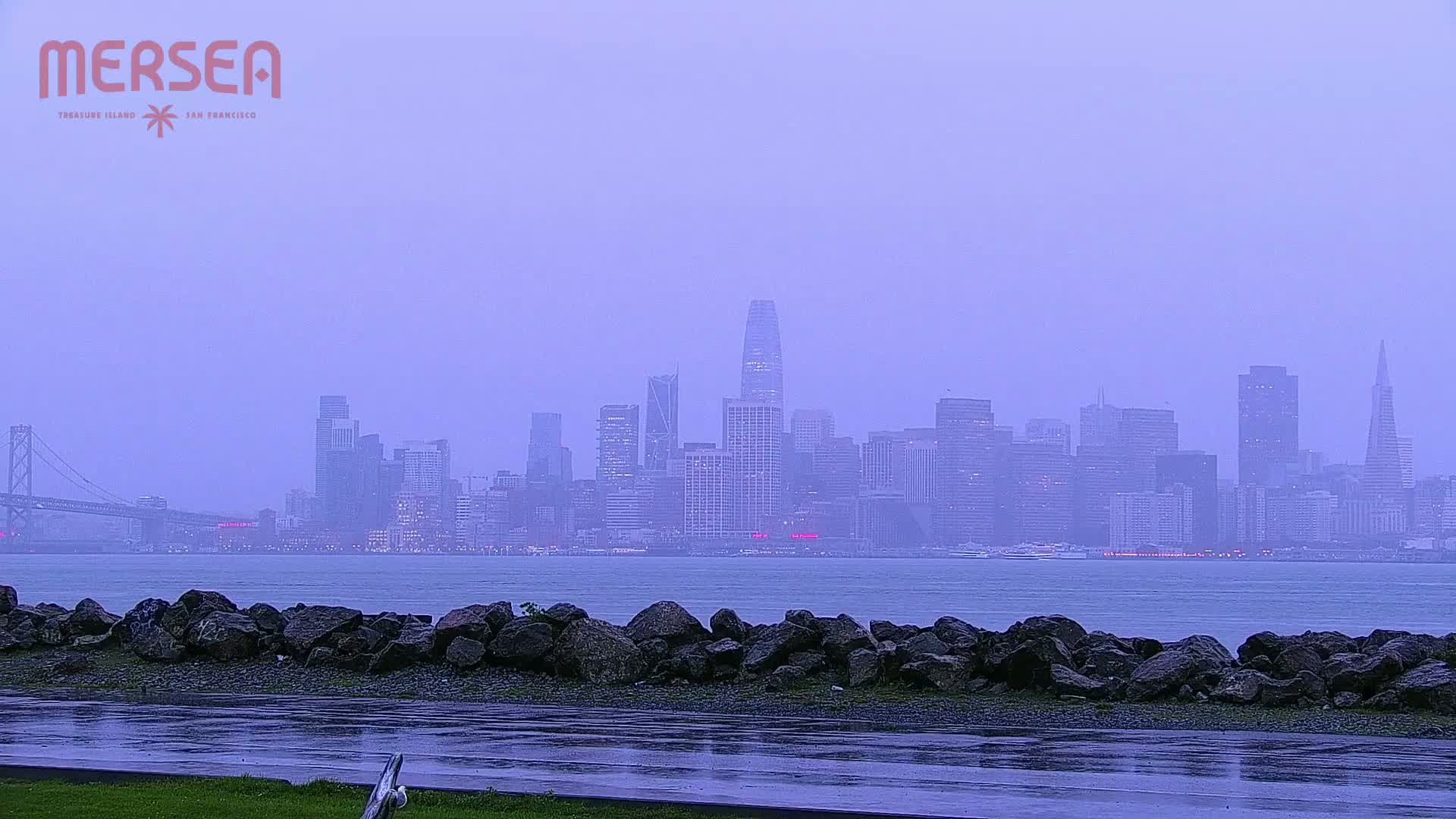 San Francisco City Live Camera from Treasure Island - California, USA