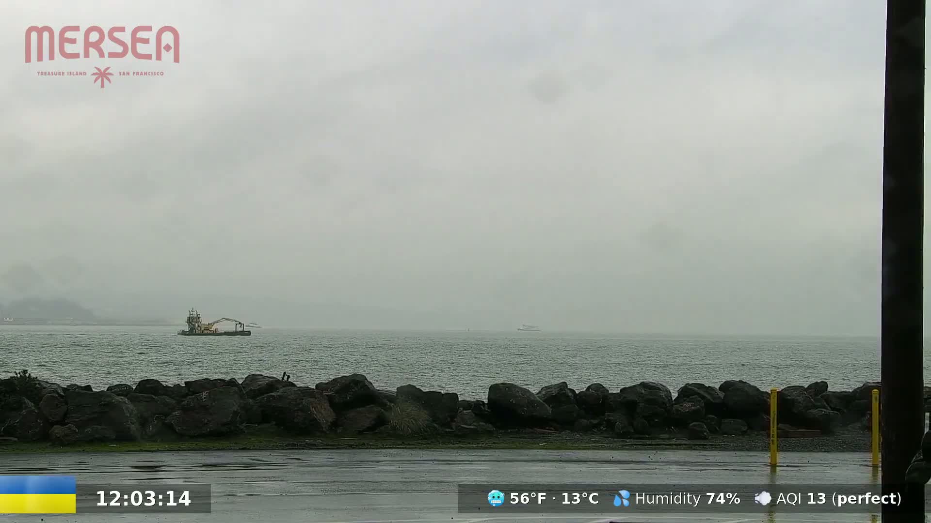 San Francisco City Live Camera from Treasure Island - California, USA