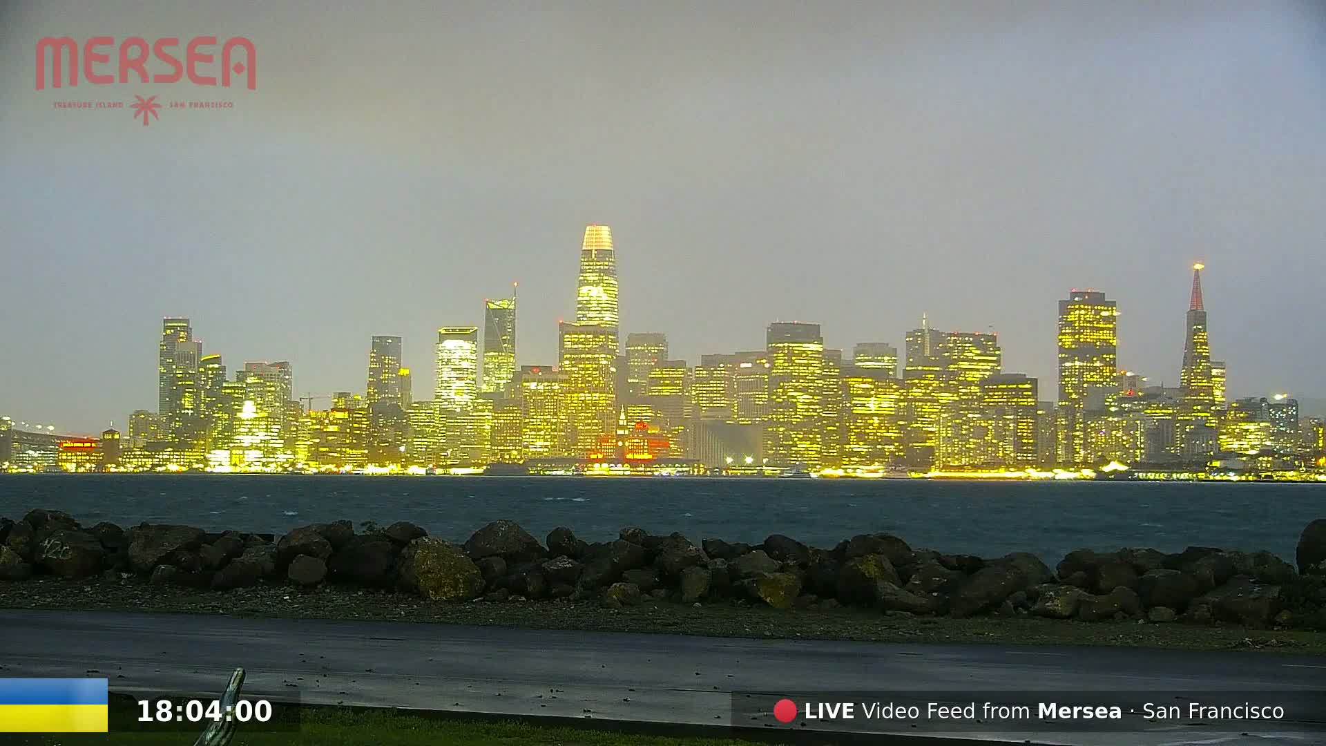 San Francisco City Live Camera from Treasure Island - California, USA