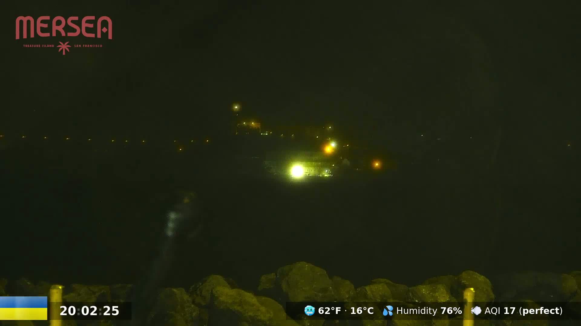 San Francisco City Live Camera from Treasure Island - California, USA