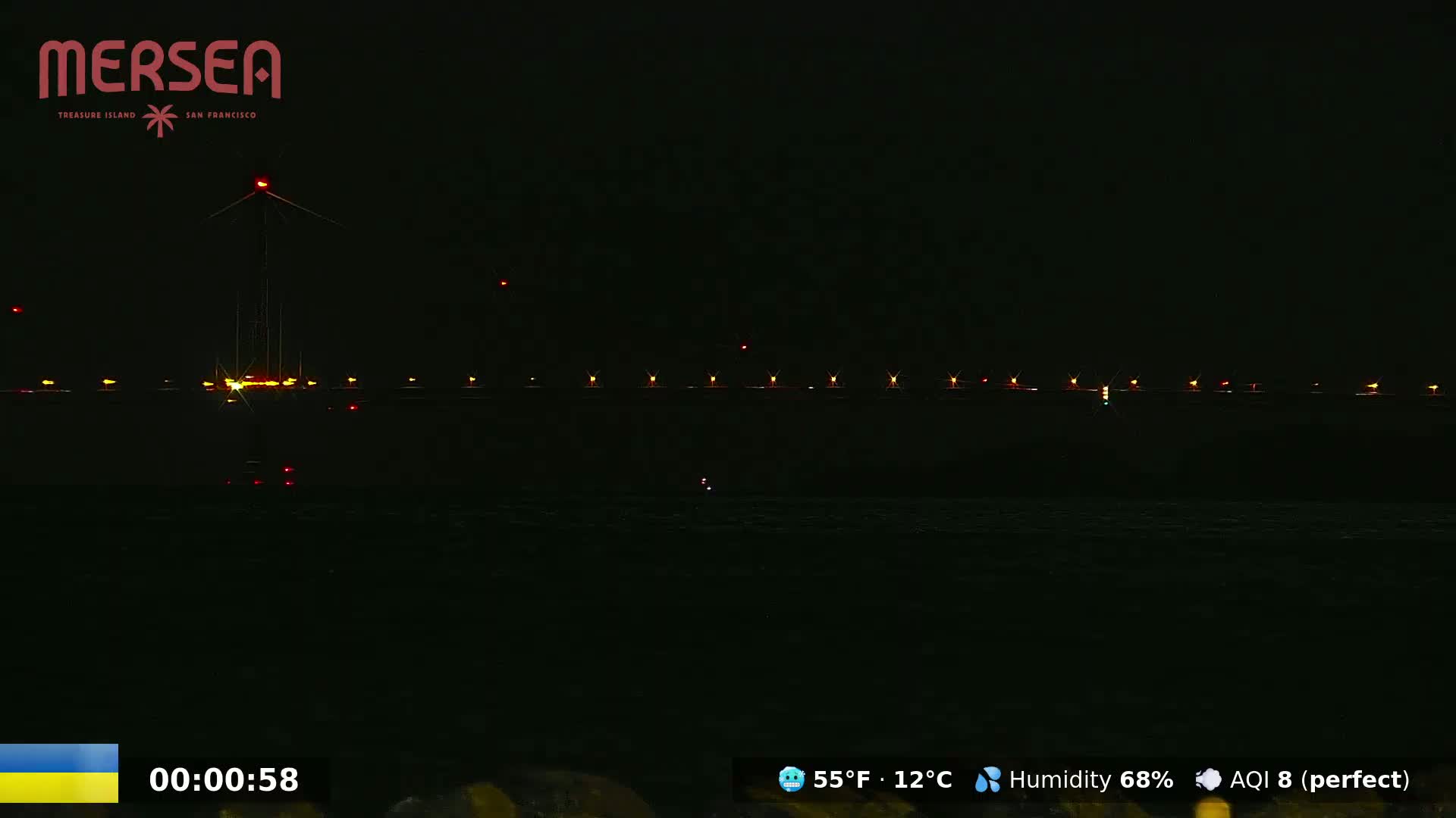 San Francisco City Live Camera from Treasure Island - California, USA