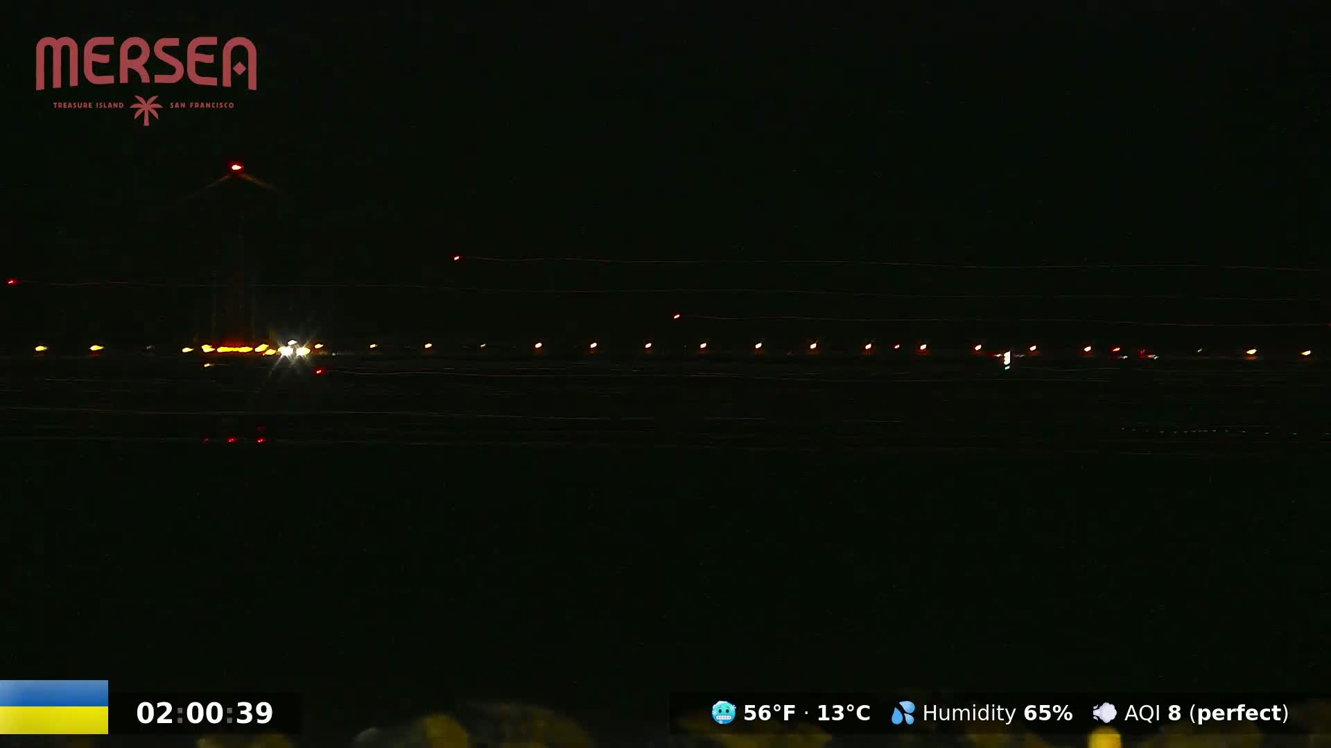 San Francisco City Live Camera from Treasure Island - California, USA