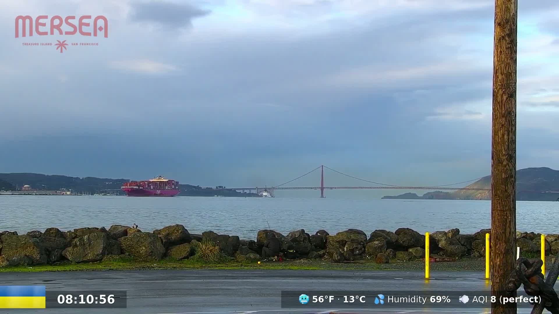 San Francisco City Live Camera from Treasure Island - California, USA