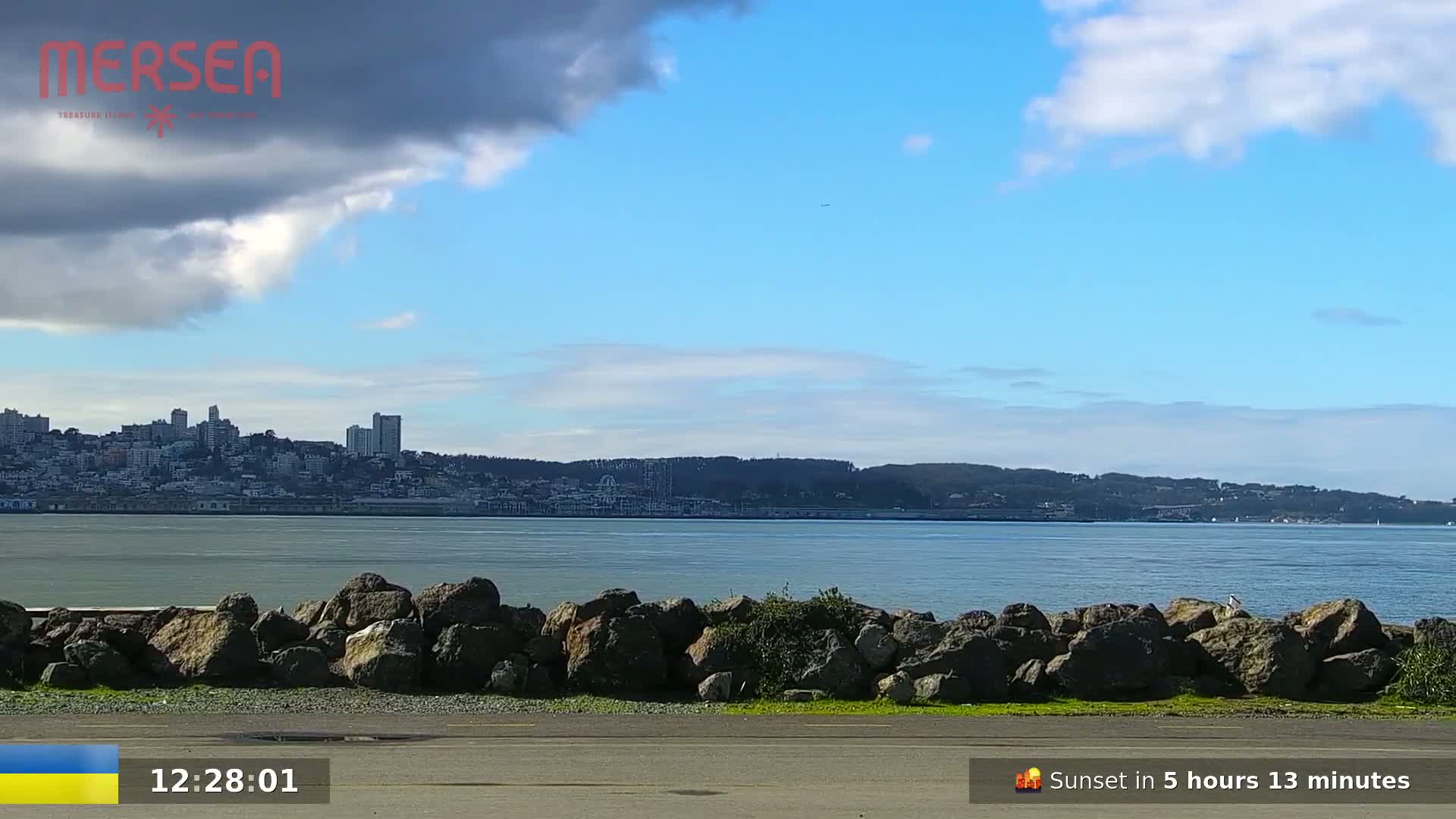 San Francisco City Live Camera from Treasure Island - California, USA