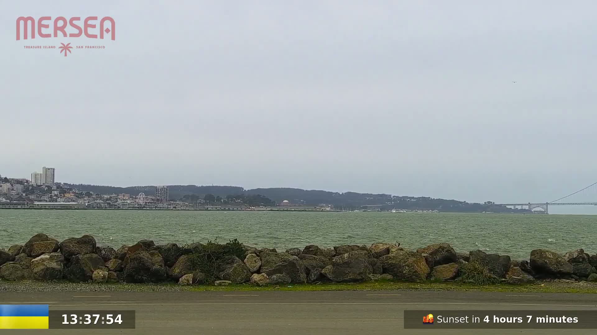 San Francisco City Live Camera from Treasure Island - California, USA