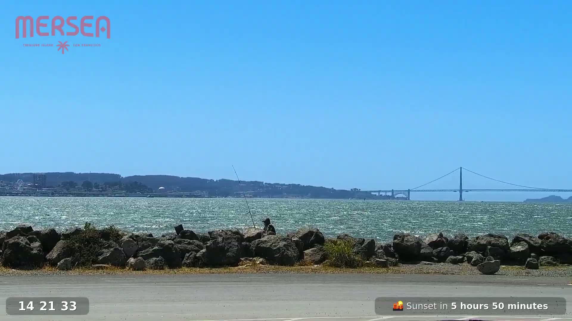 San Francisco City Live Camera from Treasure Island - San Fracisco, California, USA