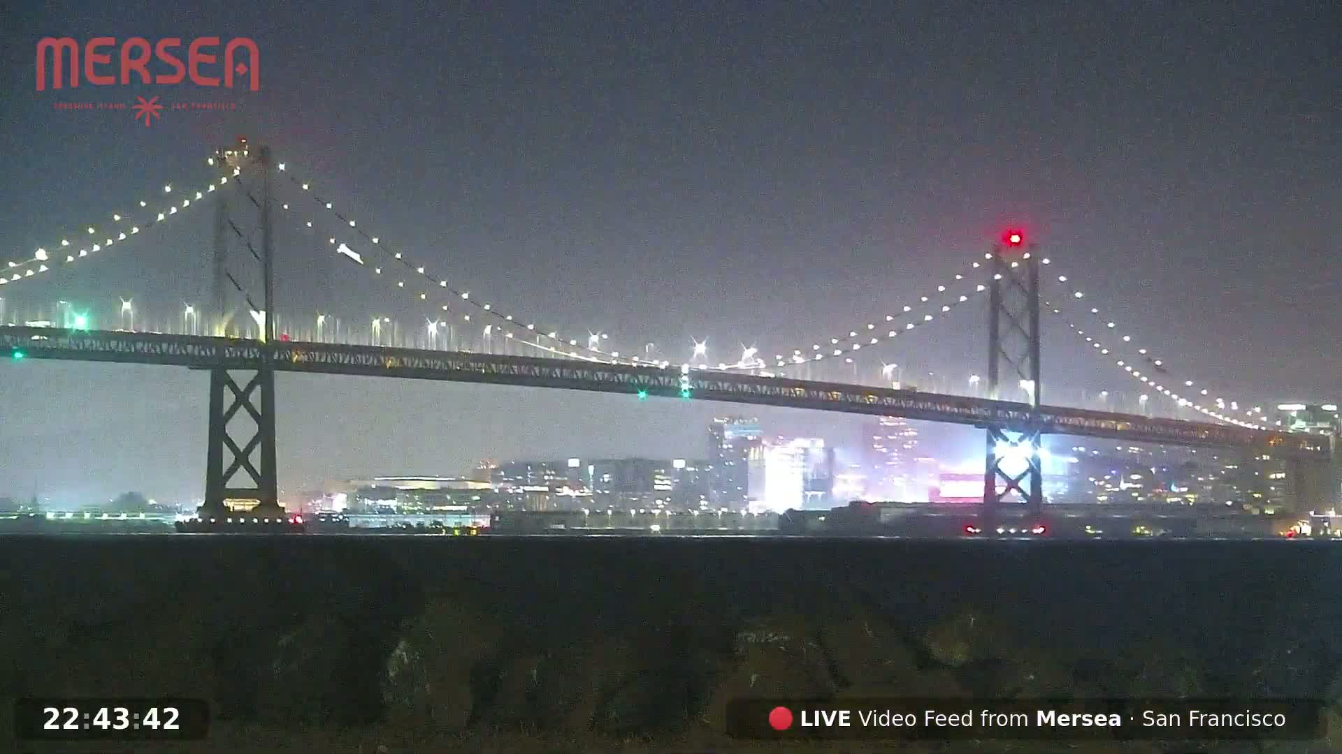San Francisco City Live Camera from Treasure Island - San Fracisco, California, USA