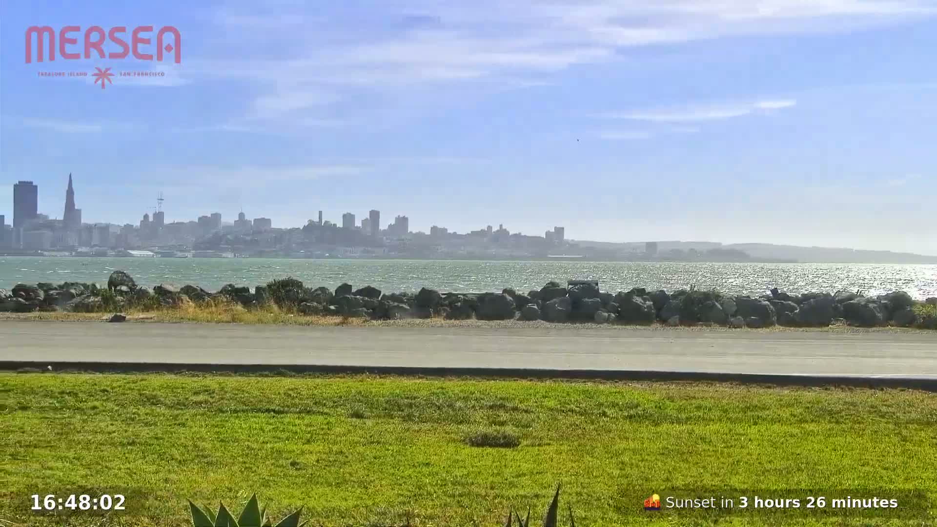San Francisco City Live Camera from Treasure Island - San Fracisco, California, USA