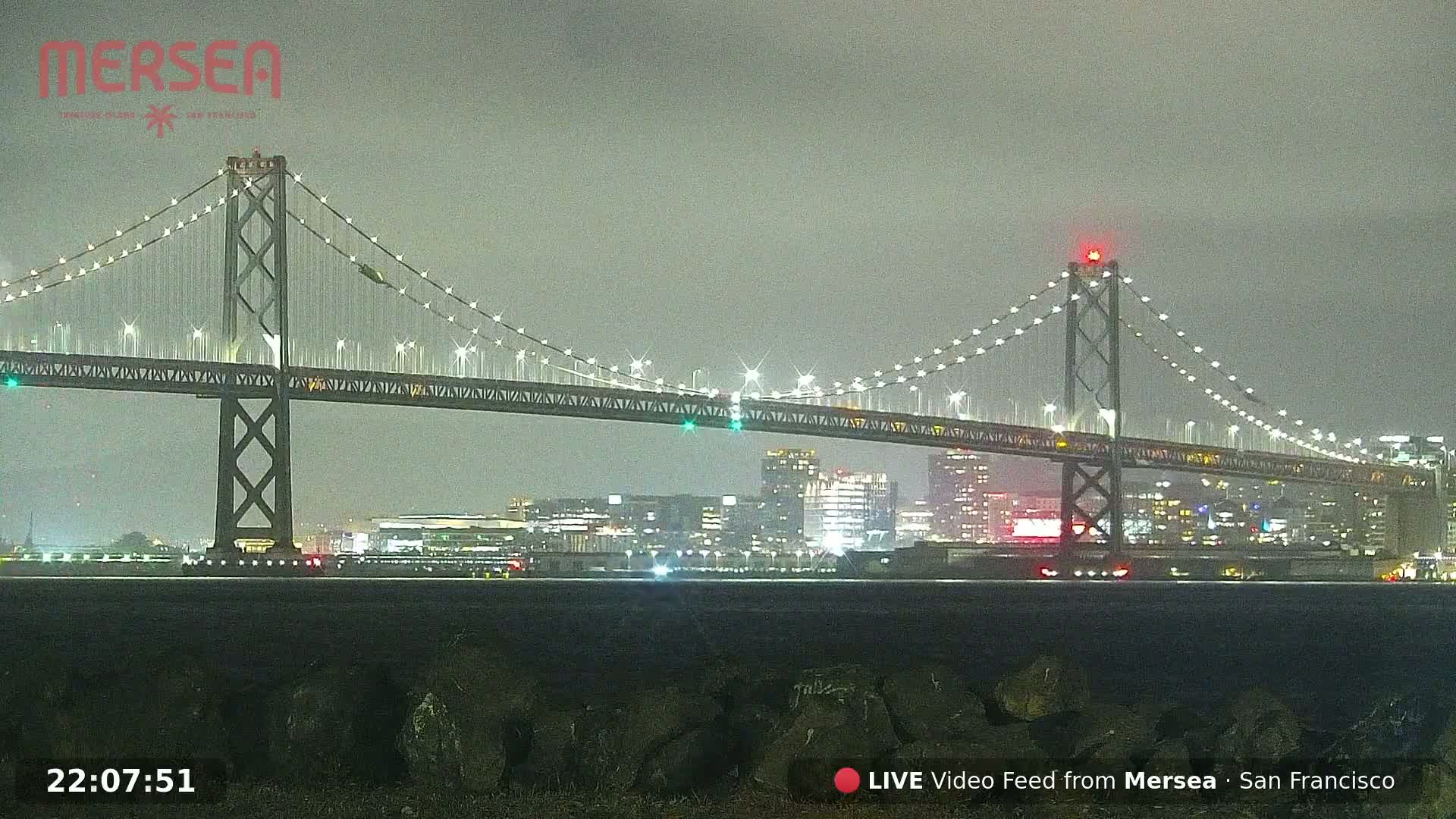 San Francisco City Live Camera from Treasure Island - San Fracisco, California, USA