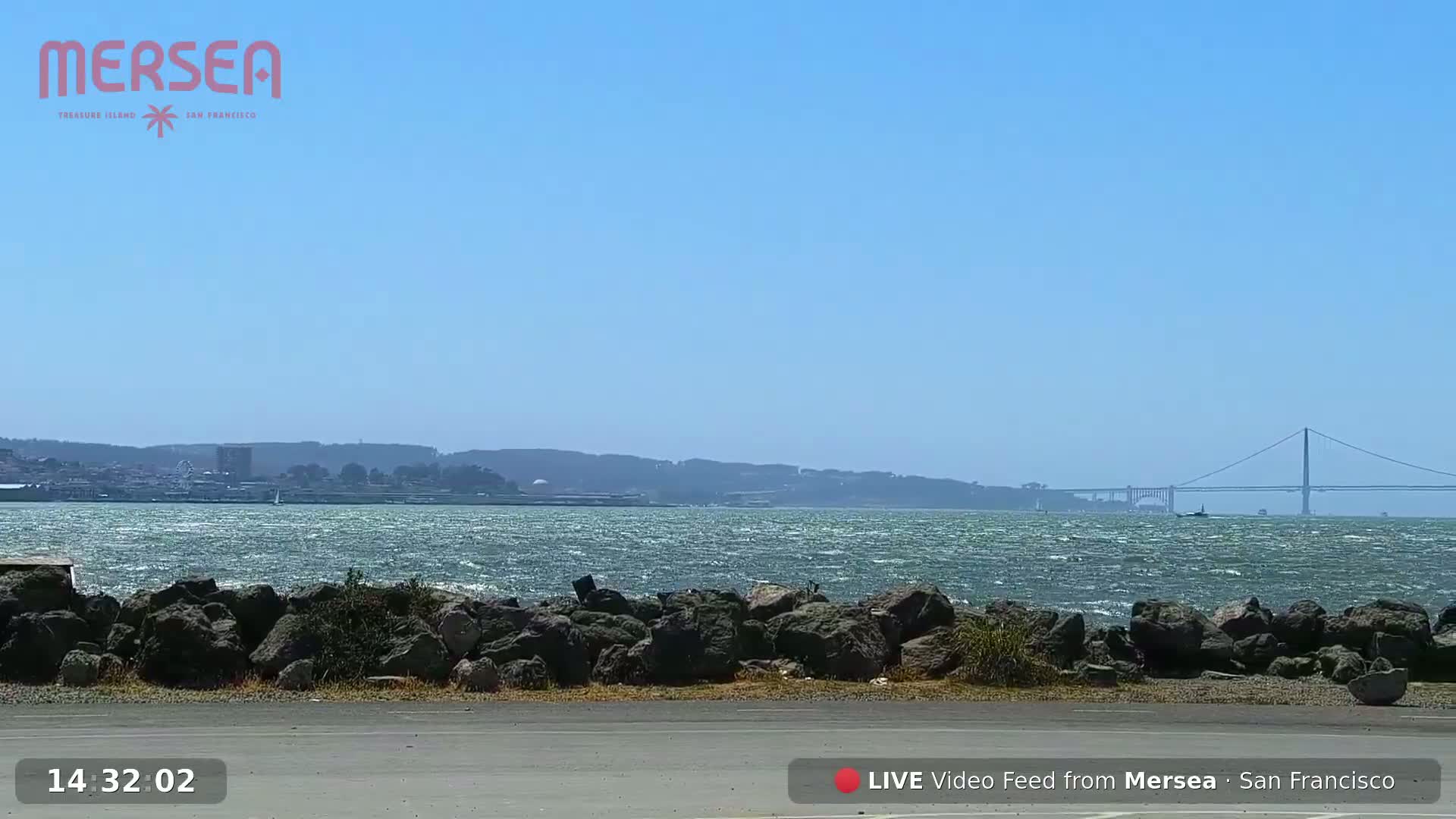 San Francisco City Live Camera from Treasure Island - San Fracisco, California, USA