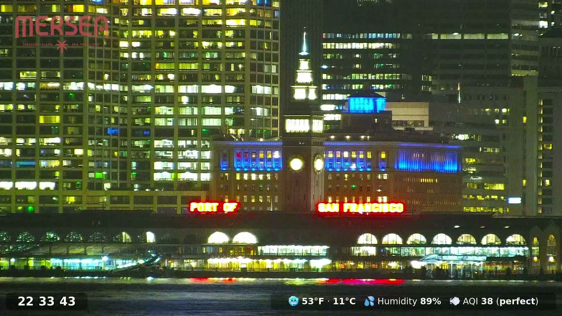 San Francisco City Live Camera from Treasure Island - San Fracisco, California, USA