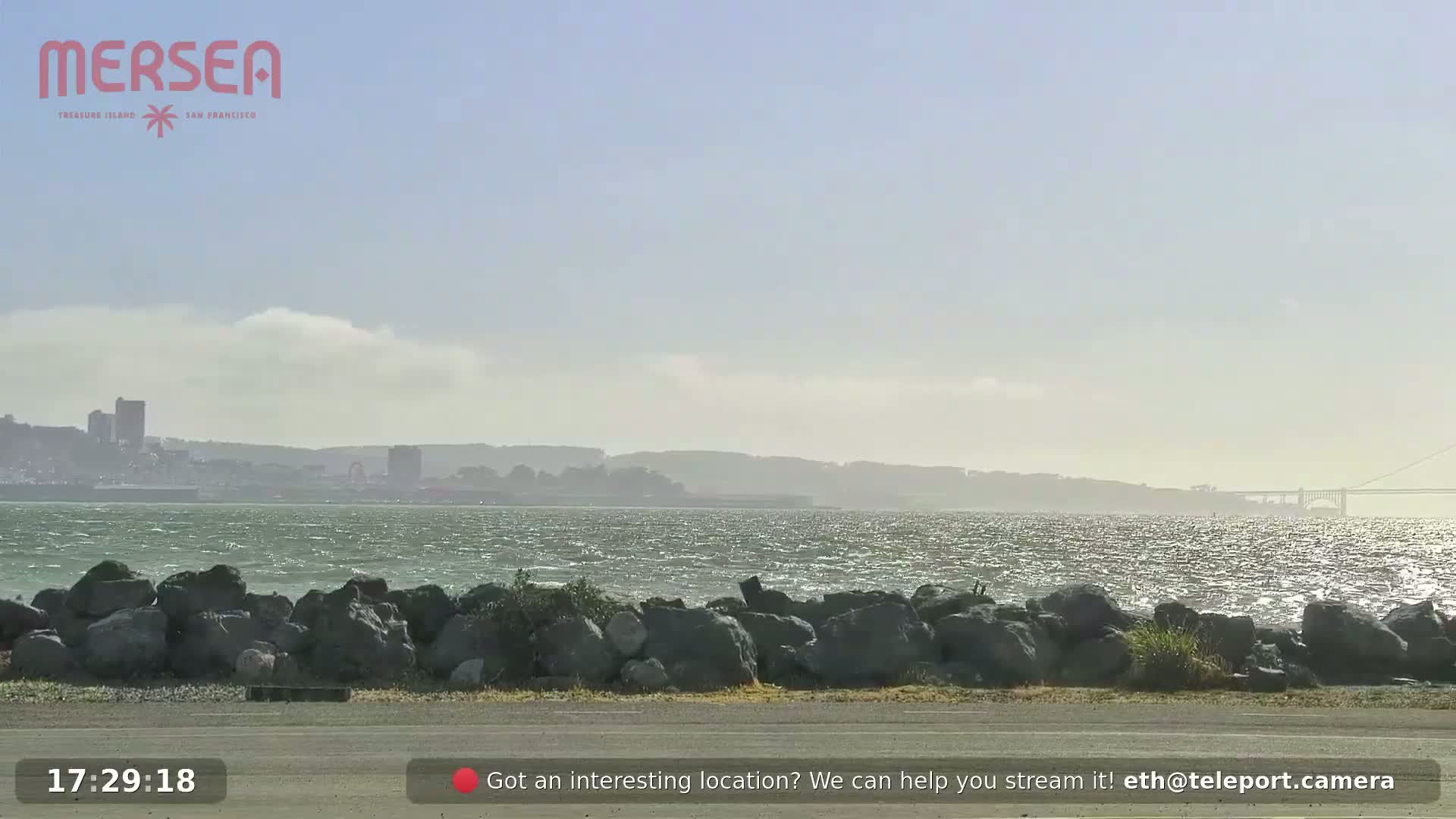 San Francisco City Live Camera from Treasure Island - San Fracisco, California, USA