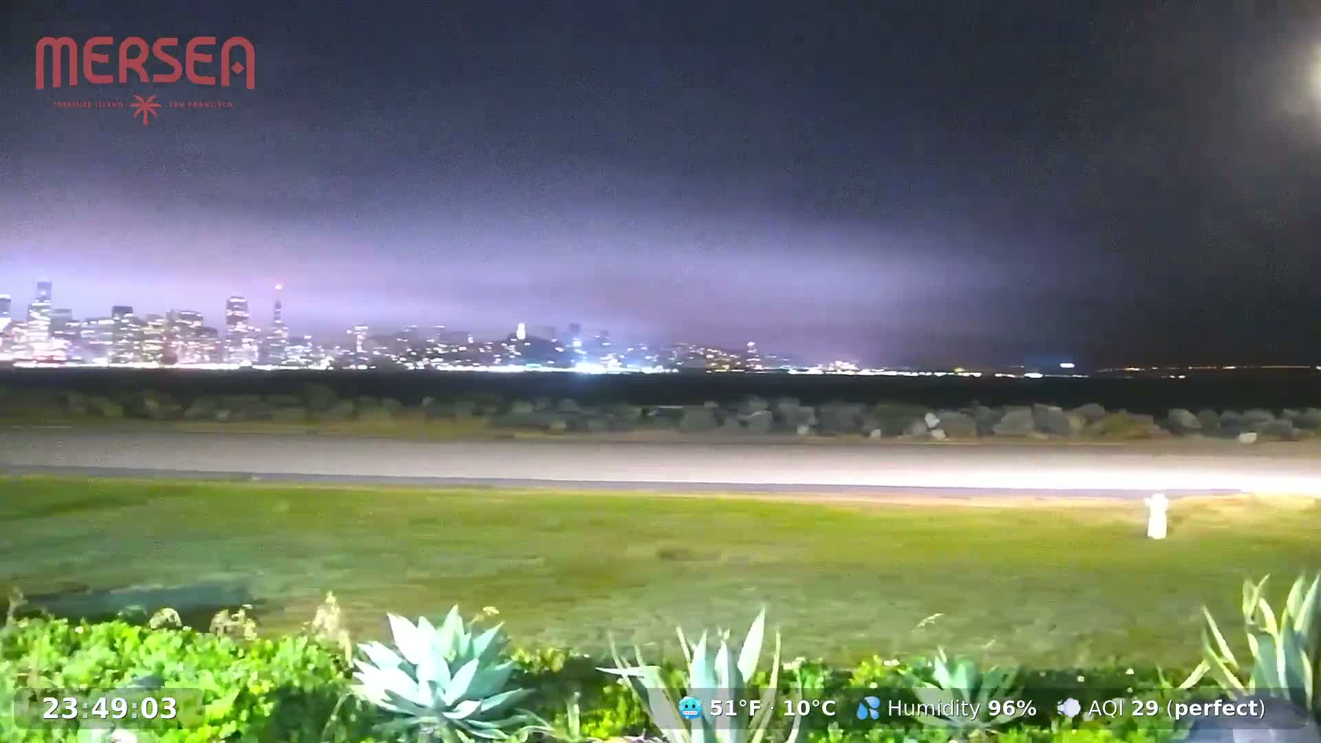 San Francisco City Live Camera from Treasure Island - San Fracisco, California, USA