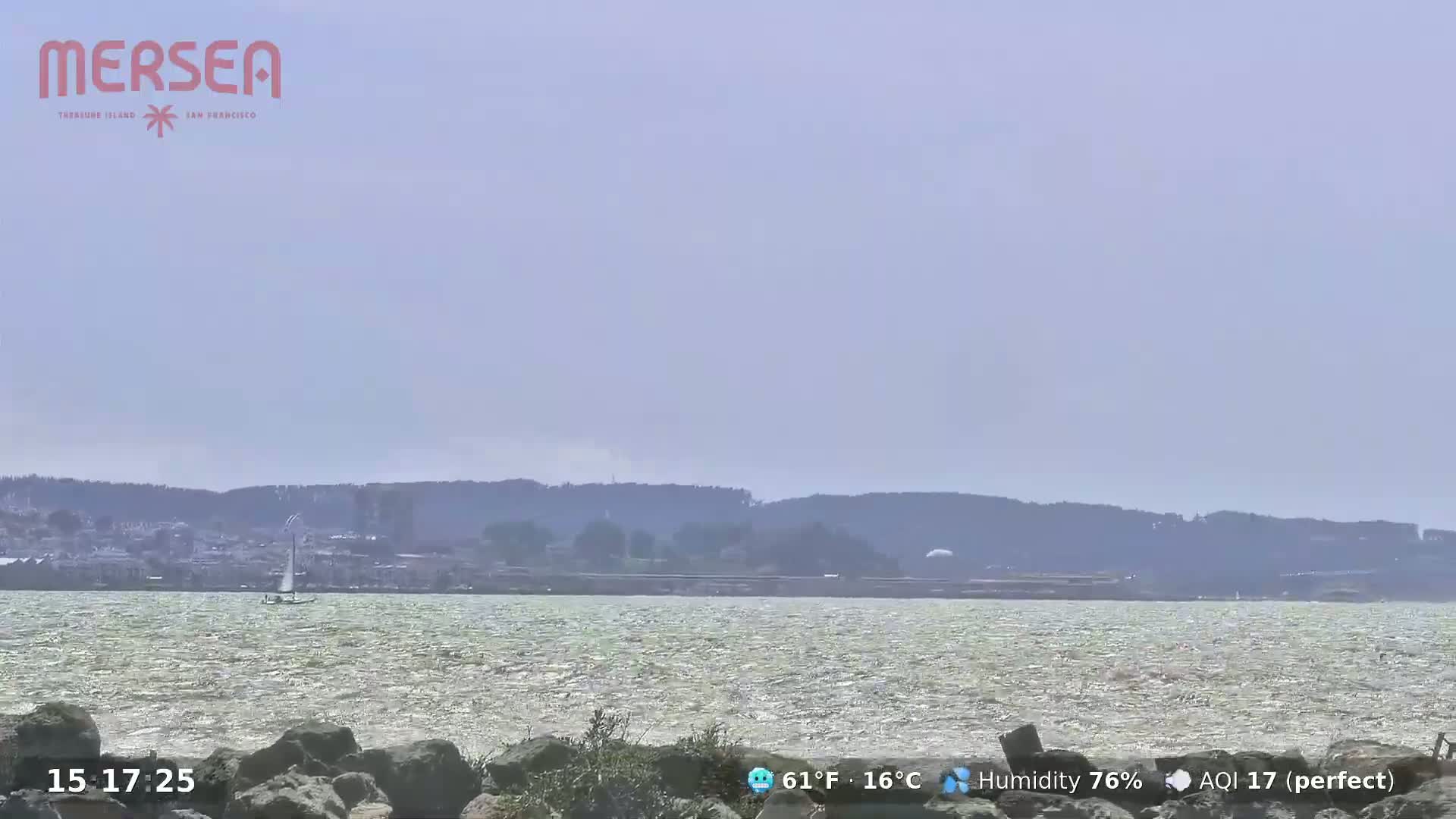 San Francisco City Live Camera from Treasure Island - San Fracisco, California, USA