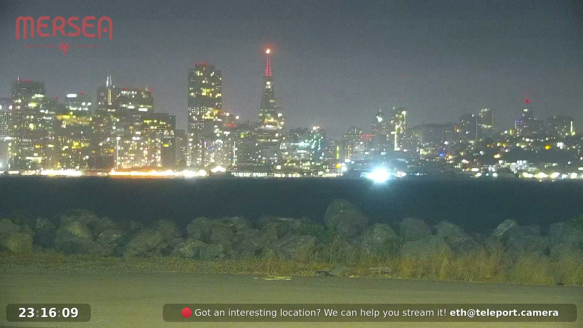 San Francisco City Live Camera from Treasure Island - San Fracisco, California, USA