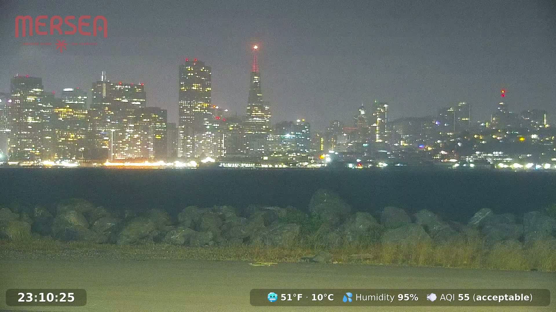 San Francisco City Live Camera from Treasure Island - San Fracisco, California, USA
