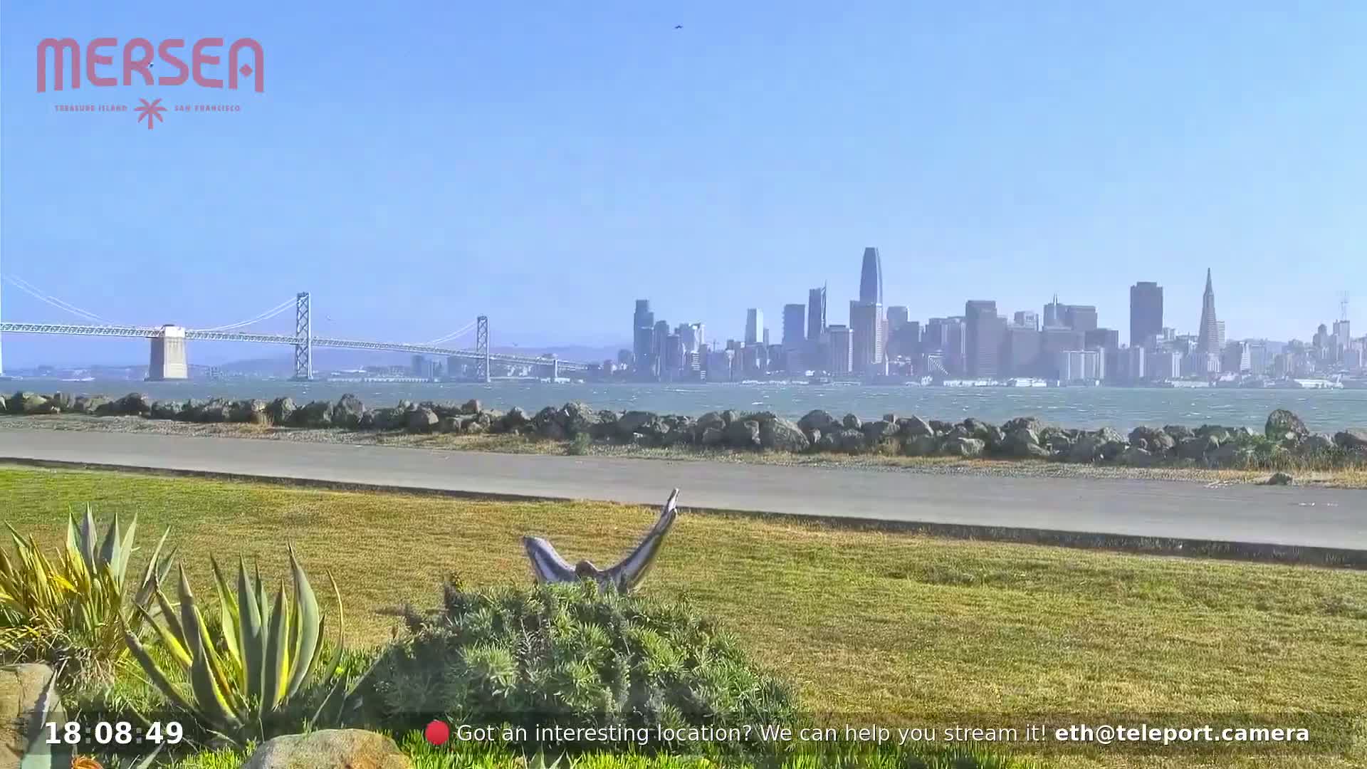 San Francisco City Live Camera from Treasure Island - San Fracisco, California, USA