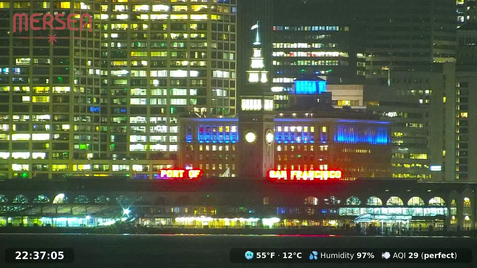 San Francisco City Live Camera from Treasure Island - San Fracisco, California, USA