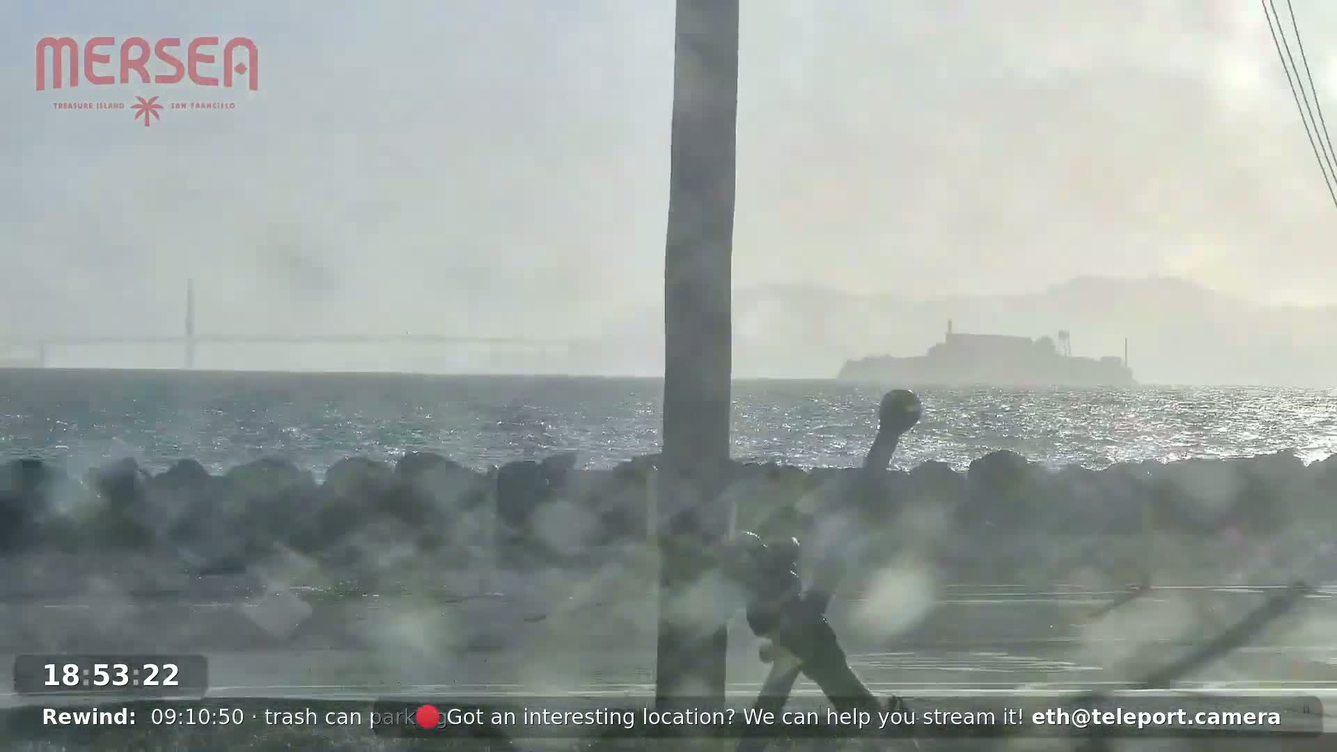 San Francisco City Live Camera from Treasure Island - San Fracisco, California, USA