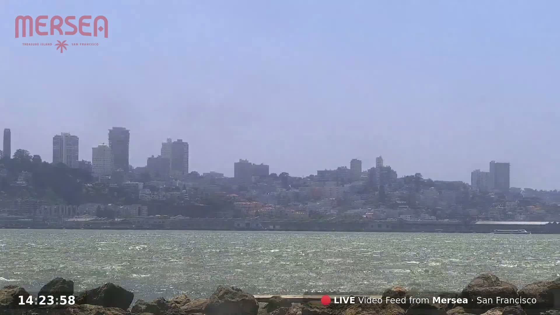 San Francisco City Live Camera from Treasure Island - San Fracisco, California, USA