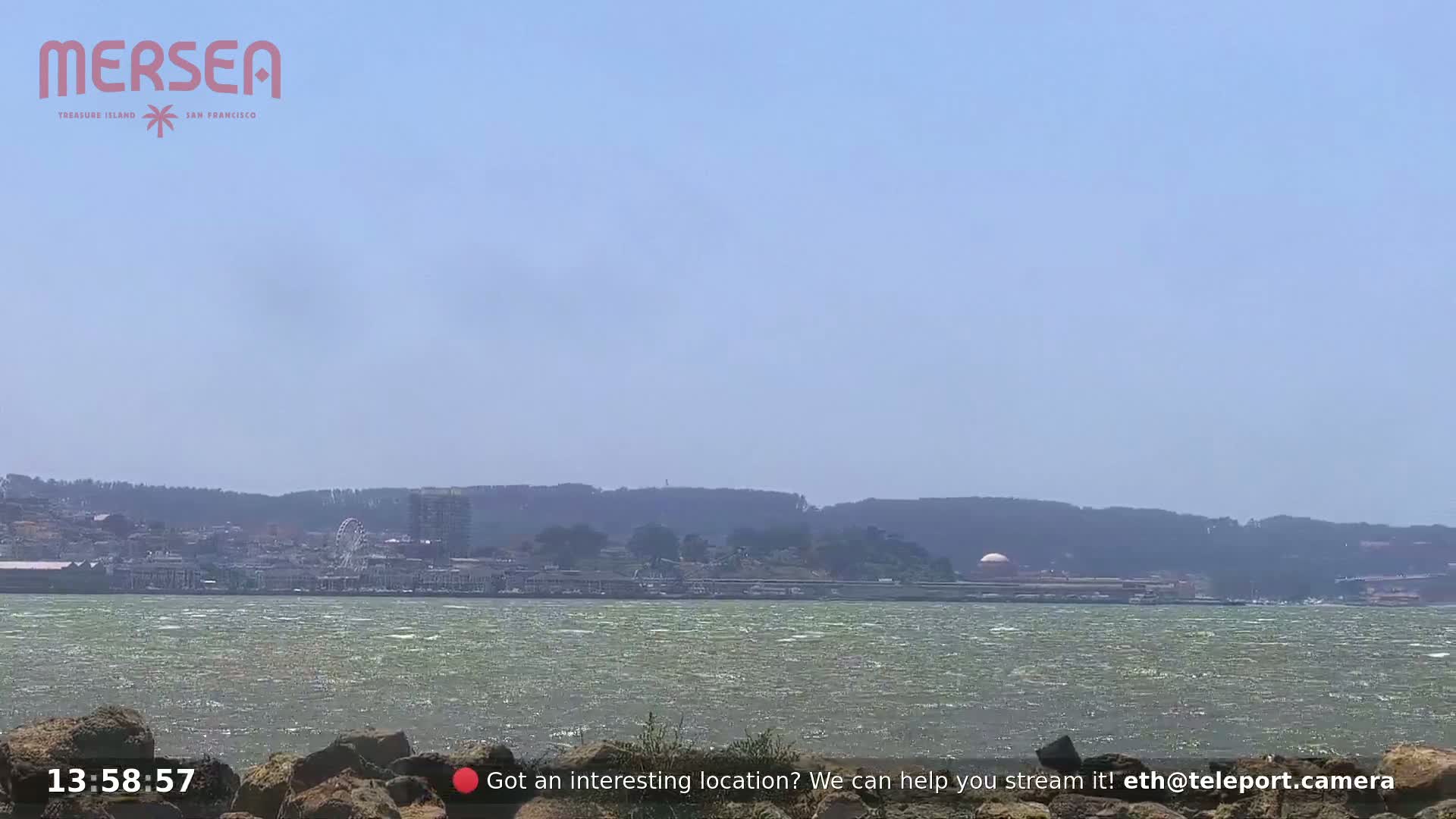 San Francisco City Live Camera from Treasure Island - San Fracisco, California, USA
