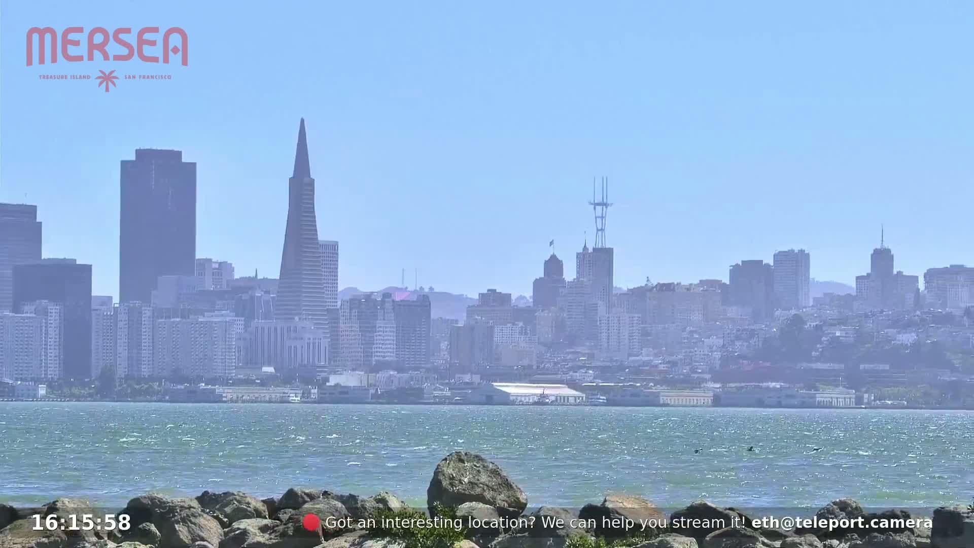 San Francisco City Live Camera from Treasure Island - San Fracisco, California, USA