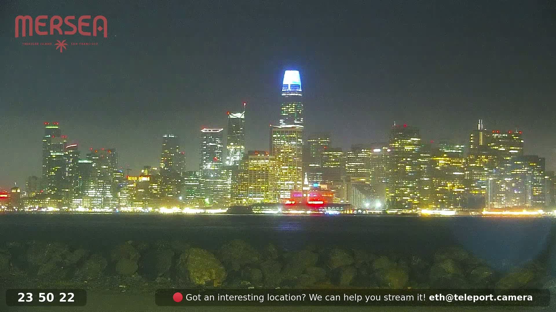 San Francisco City Live Camera from Treasure Island - San Fracisco, California, USA
