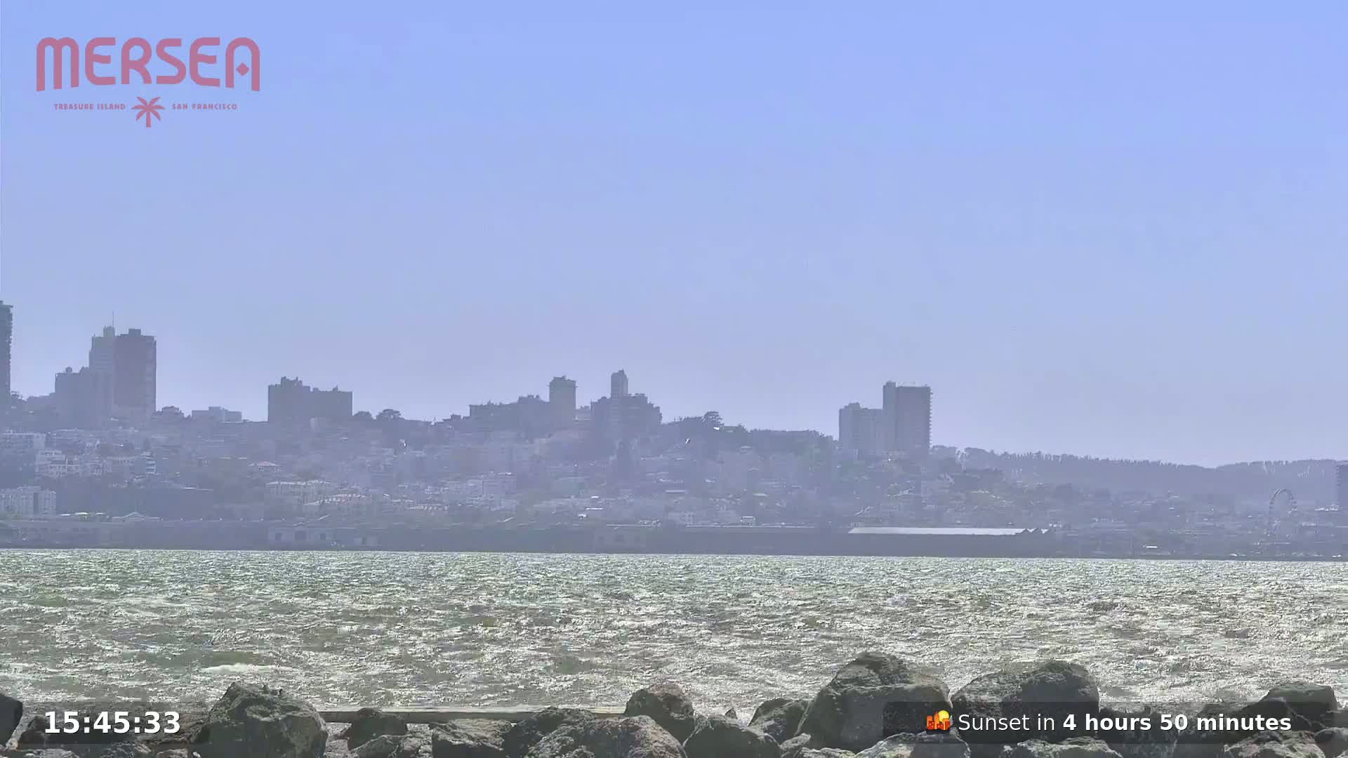 San Francisco City Live Camera from Treasure Island - San Fracisco, California, USA